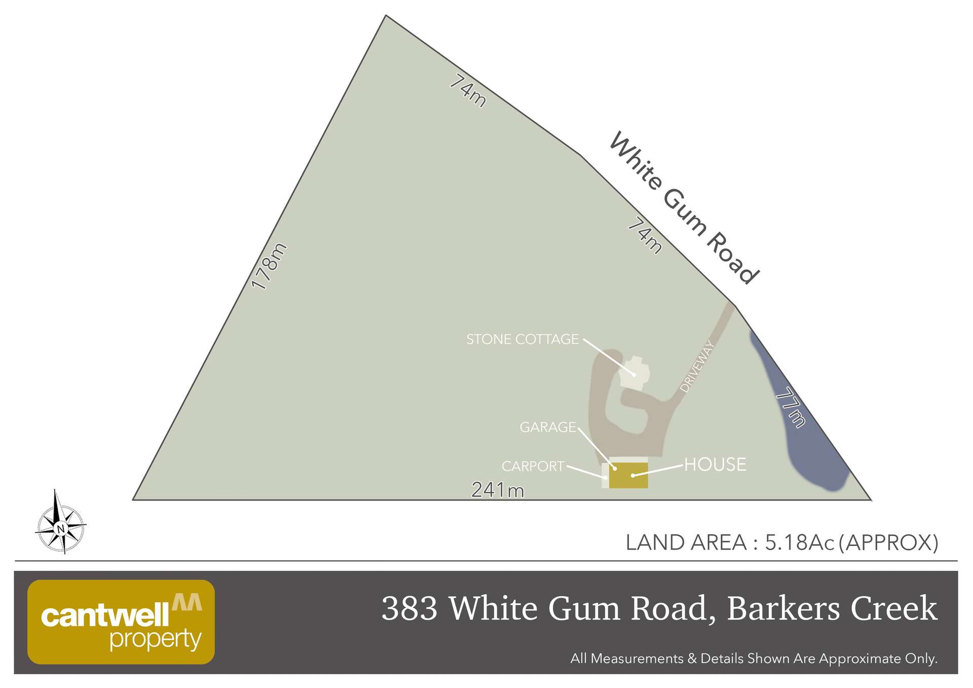 383 White Gum Road, Barkers Creek For Sale by Farmbuy.com - floorplan 2