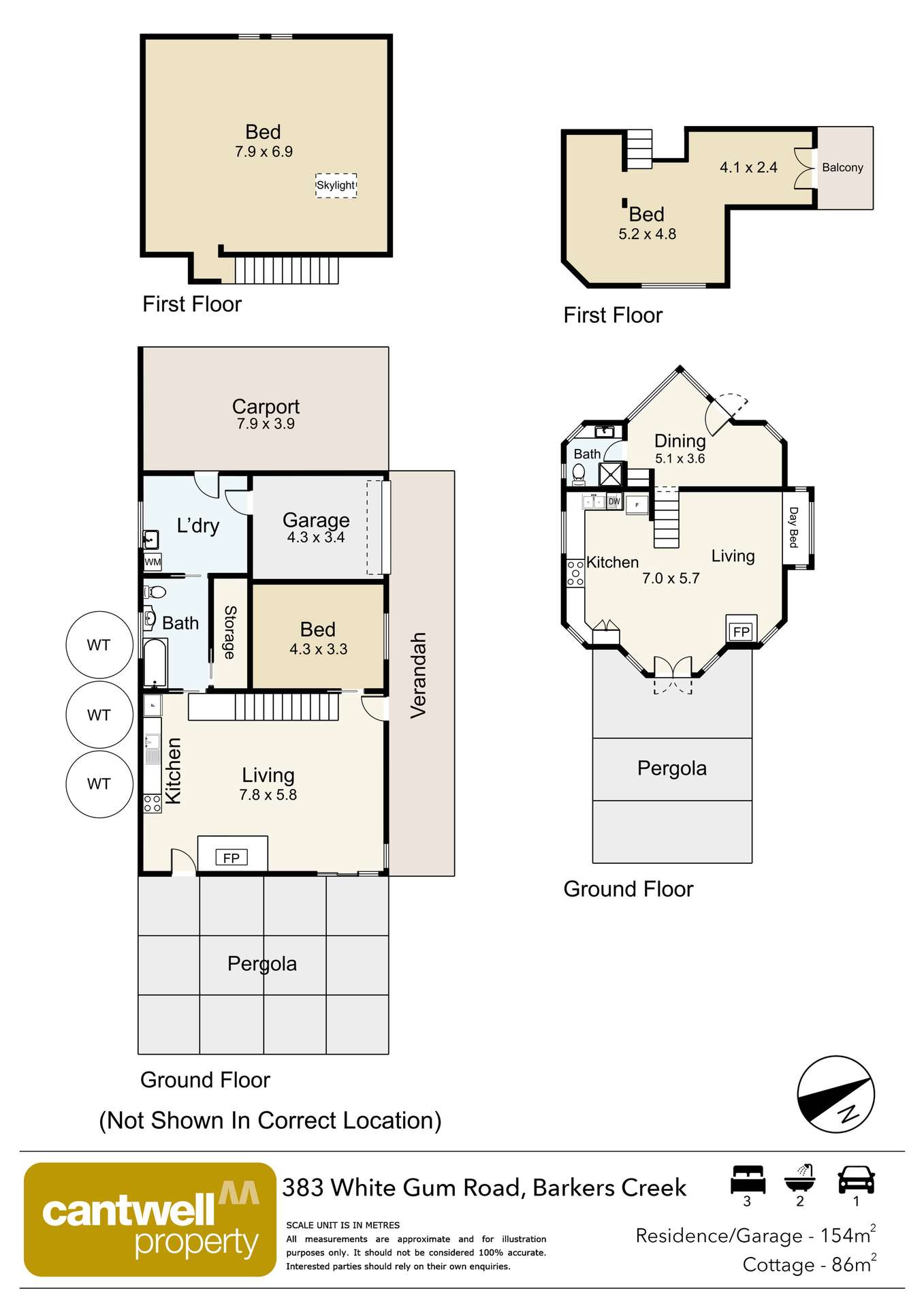 383 White Gum Road, Barkers Creek For Sale by Farmbuy.com - floorplan 1