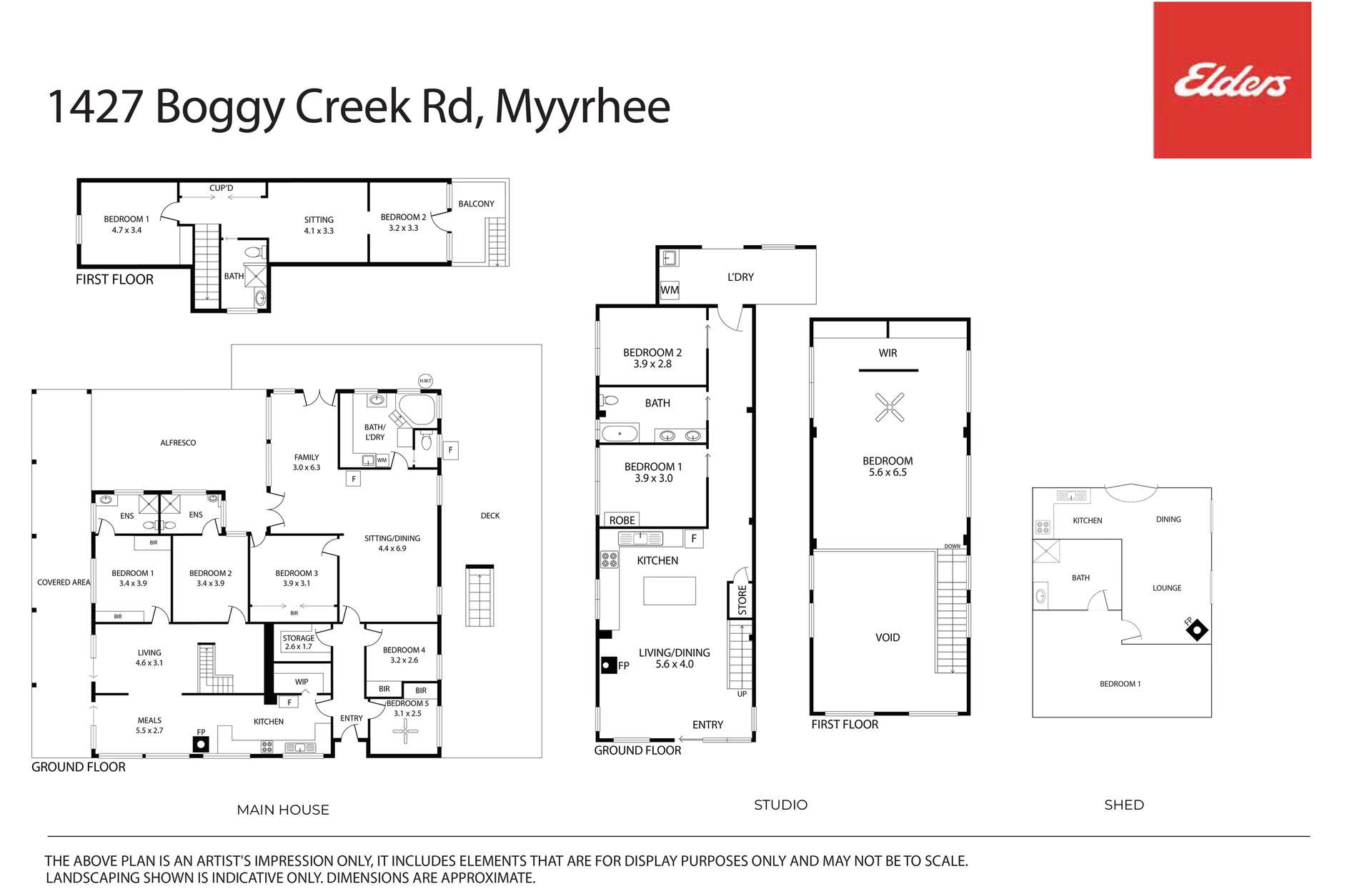1427 Boggy Creek Road, Myrrhee For Sale by Farmbuy.com - floorplan 1
