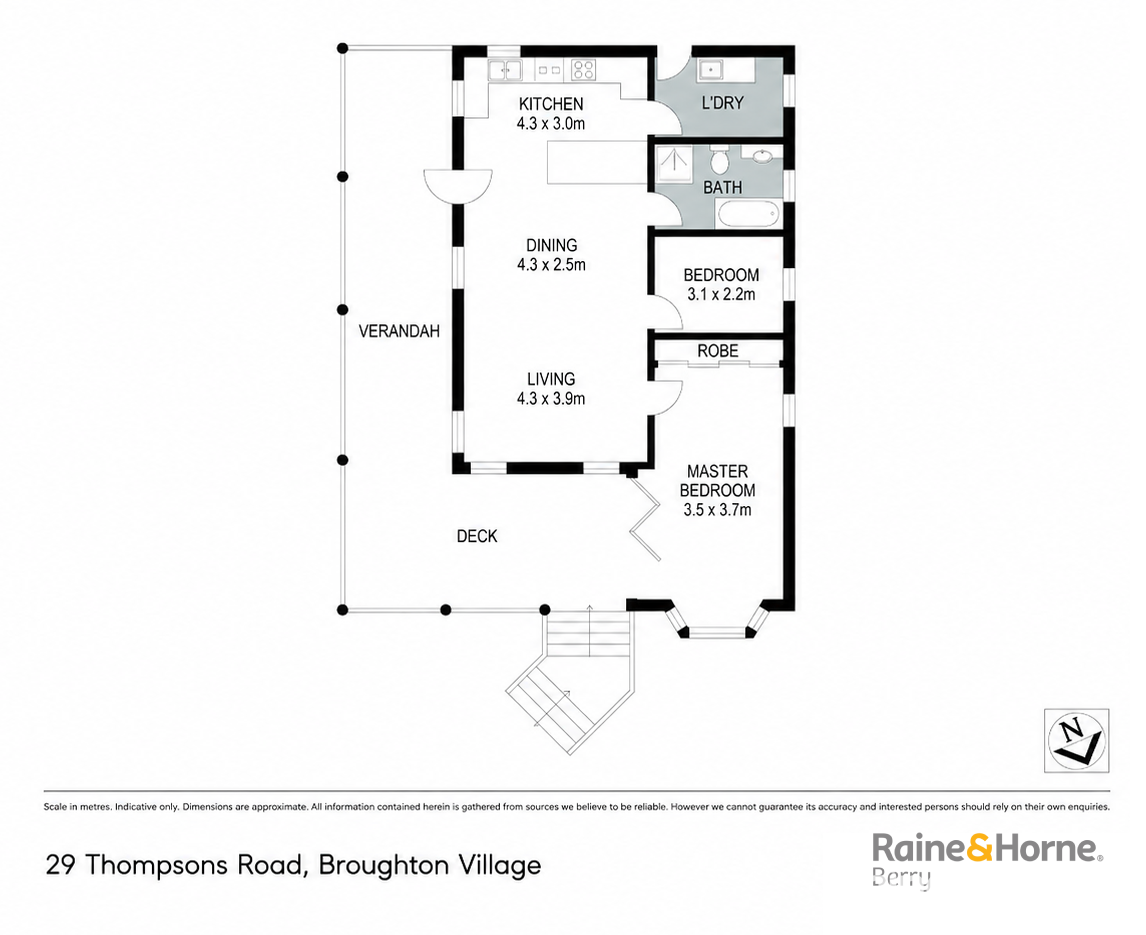 29 Thompsons Road, Broughton Village For Sale by Farmbuy.com - floorplan 1