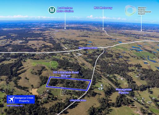 Farm For Sale - NSW - Mulgoa - 2745 - 8 ha / 20 acre land parcel near M12 Motorway and Western Sydney Airport with potential development upside 