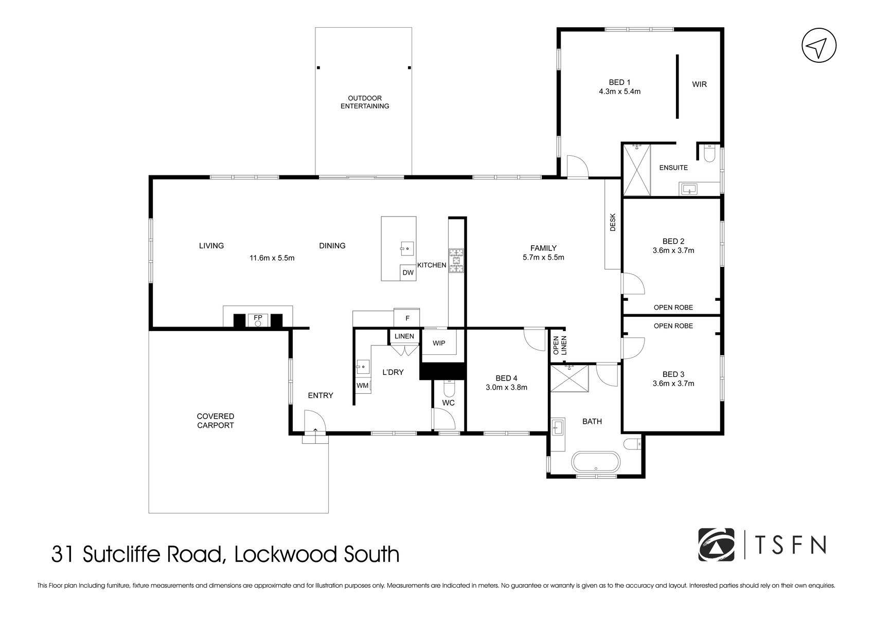 31 Sutcliffe Road, Lockwood South For Sale by Farmbuy.com - floorplan 1