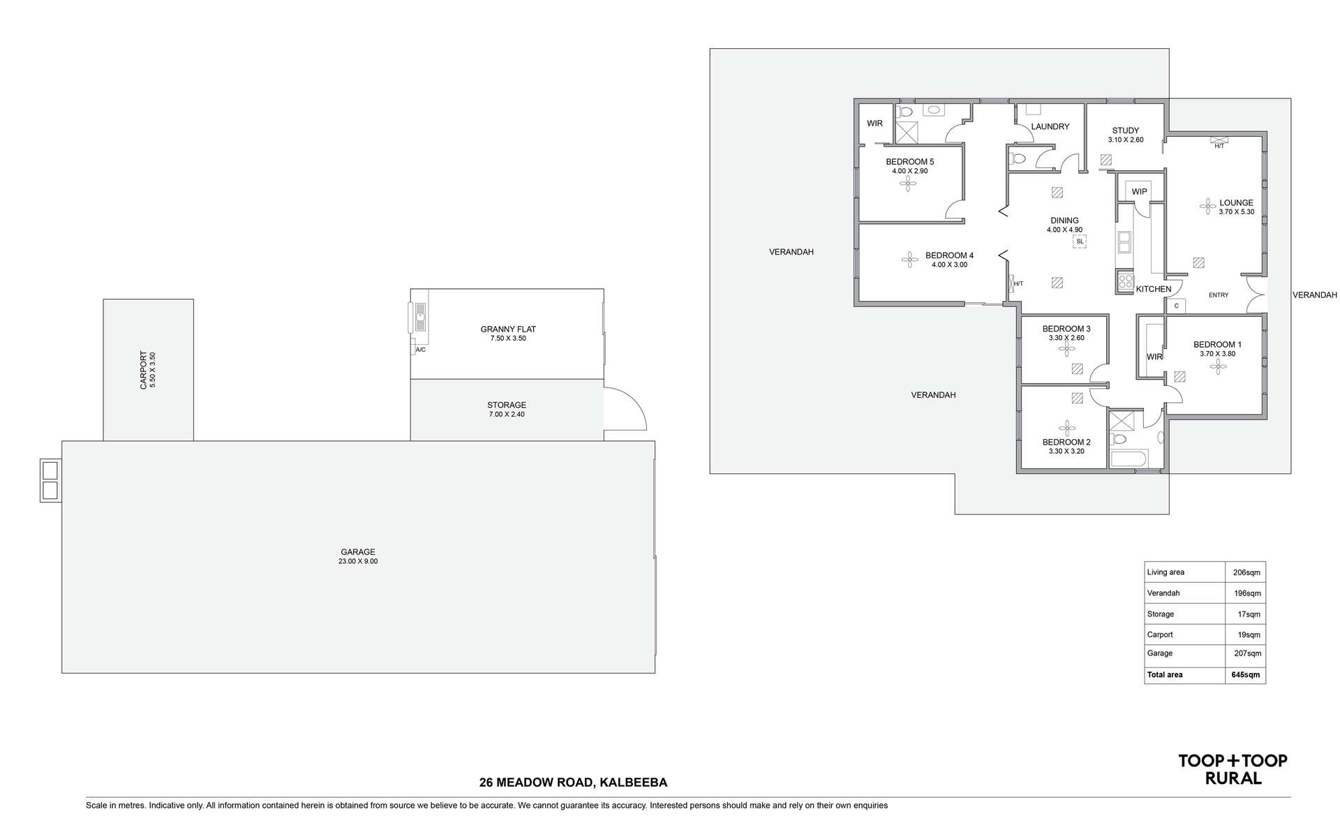 26 Meadow Road, Kalbeeba For Sale by Farmbuy.com - floorplan 1