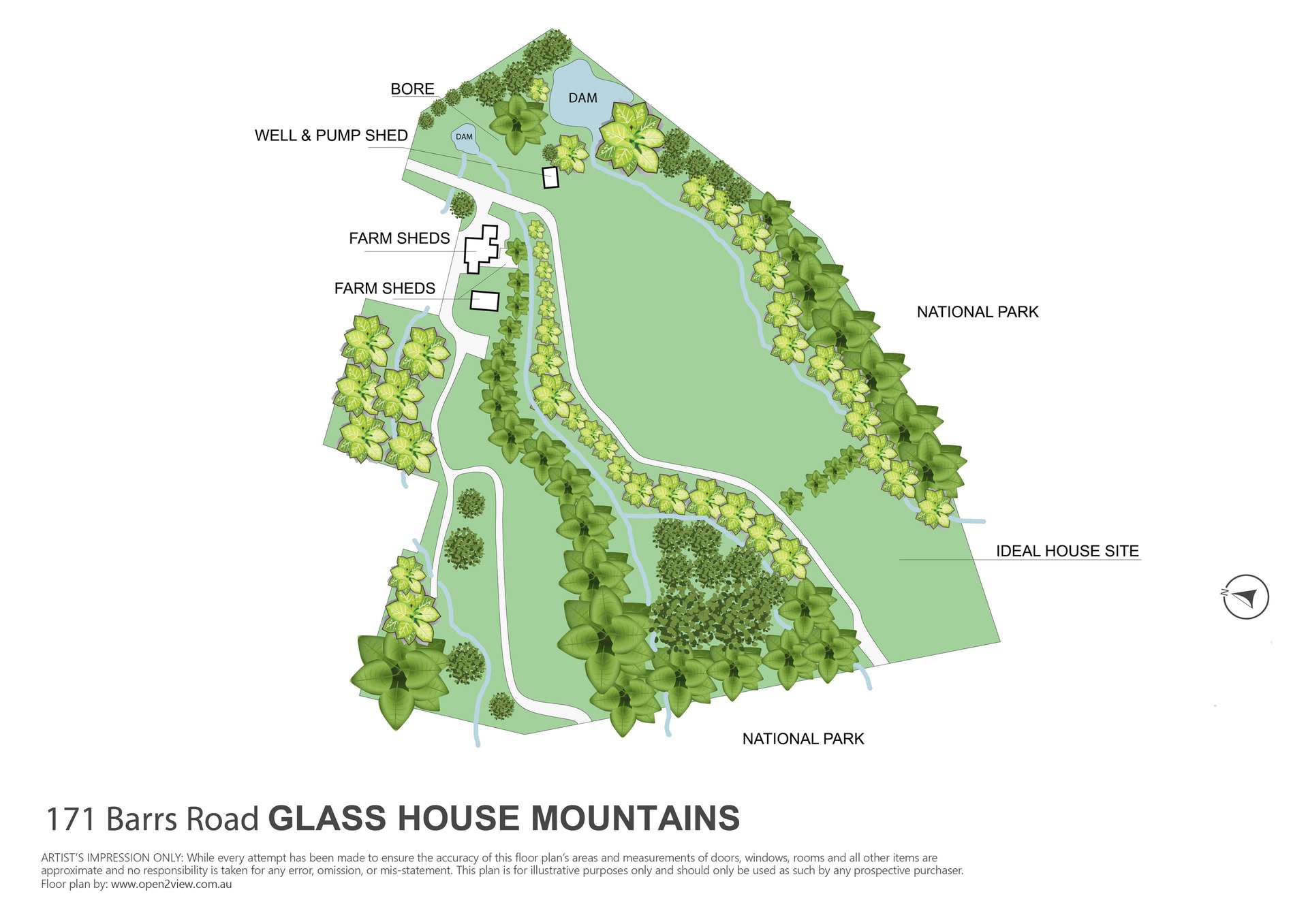 171 Barrs Road, Glass House Mountains For Sale by Farmbuy.com - floorplan 2