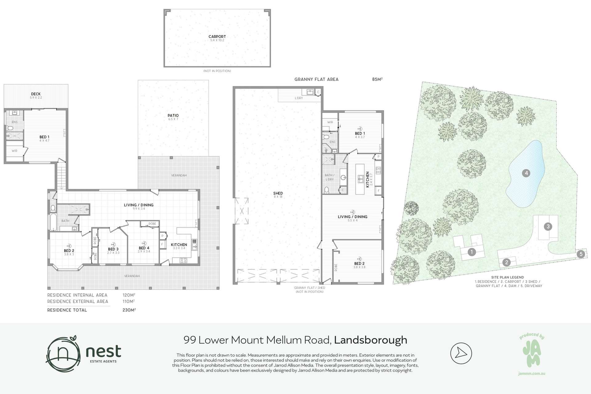 99 Lower Mount Mellum Road, Landsborough For Sale by Farmbuy.com - floorplan 1