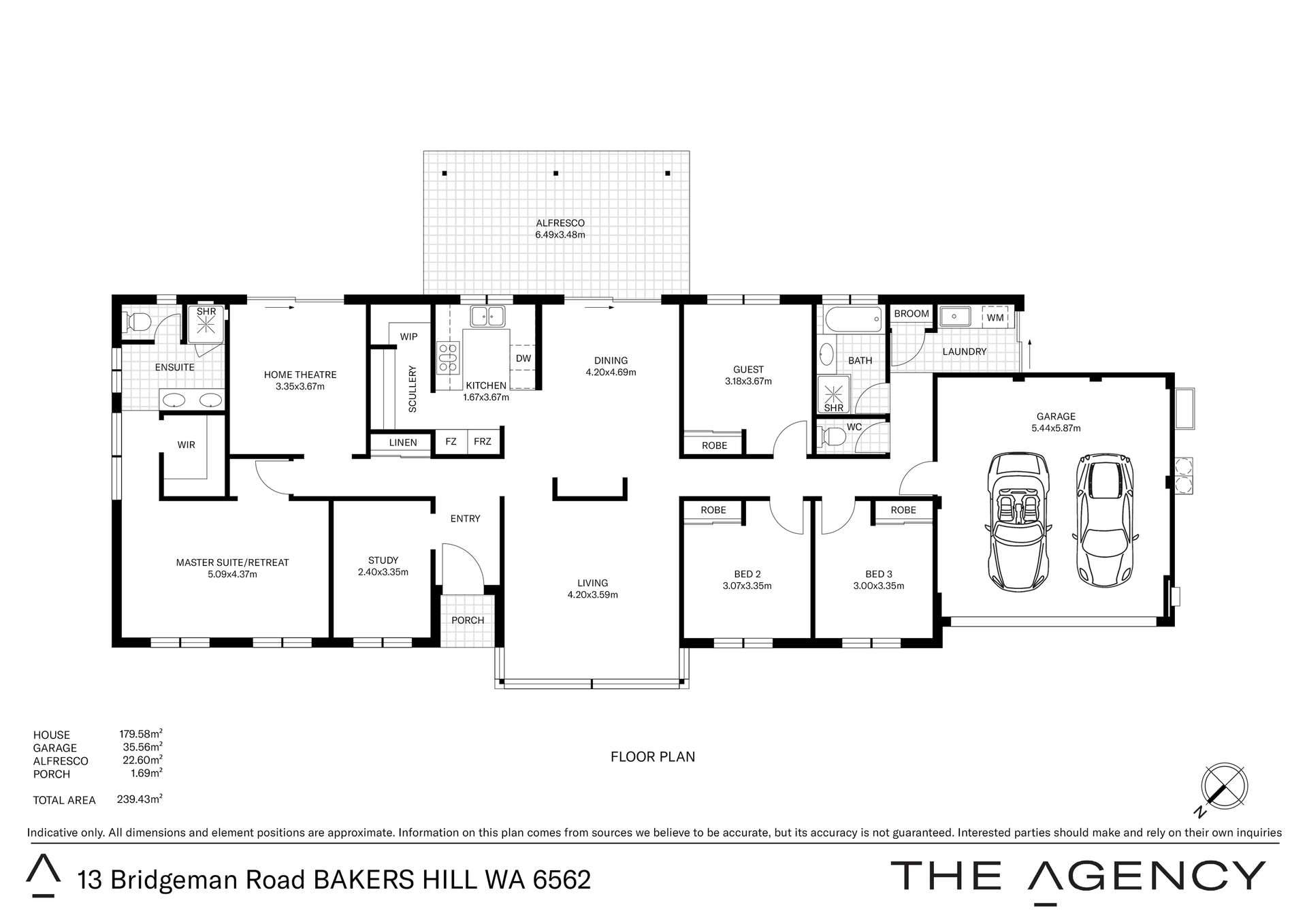 13 Bridgeman Road, Bakers Hill For Sale by Farmbuy.com - floorplan 1