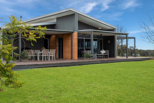 Farm For Sale - VIC - Heathcote - 3523 - ARCHITECTURAL ELEGANCE OVERLOOKING VINES AND ACREAGE 