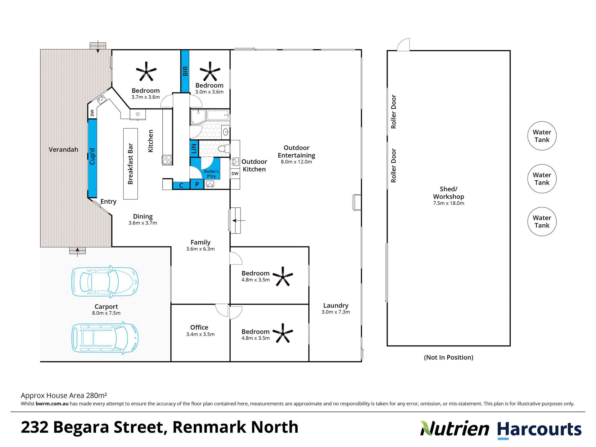 232 Begara Street, Renmark For Sale by Farmbuy.com - floorplan 1