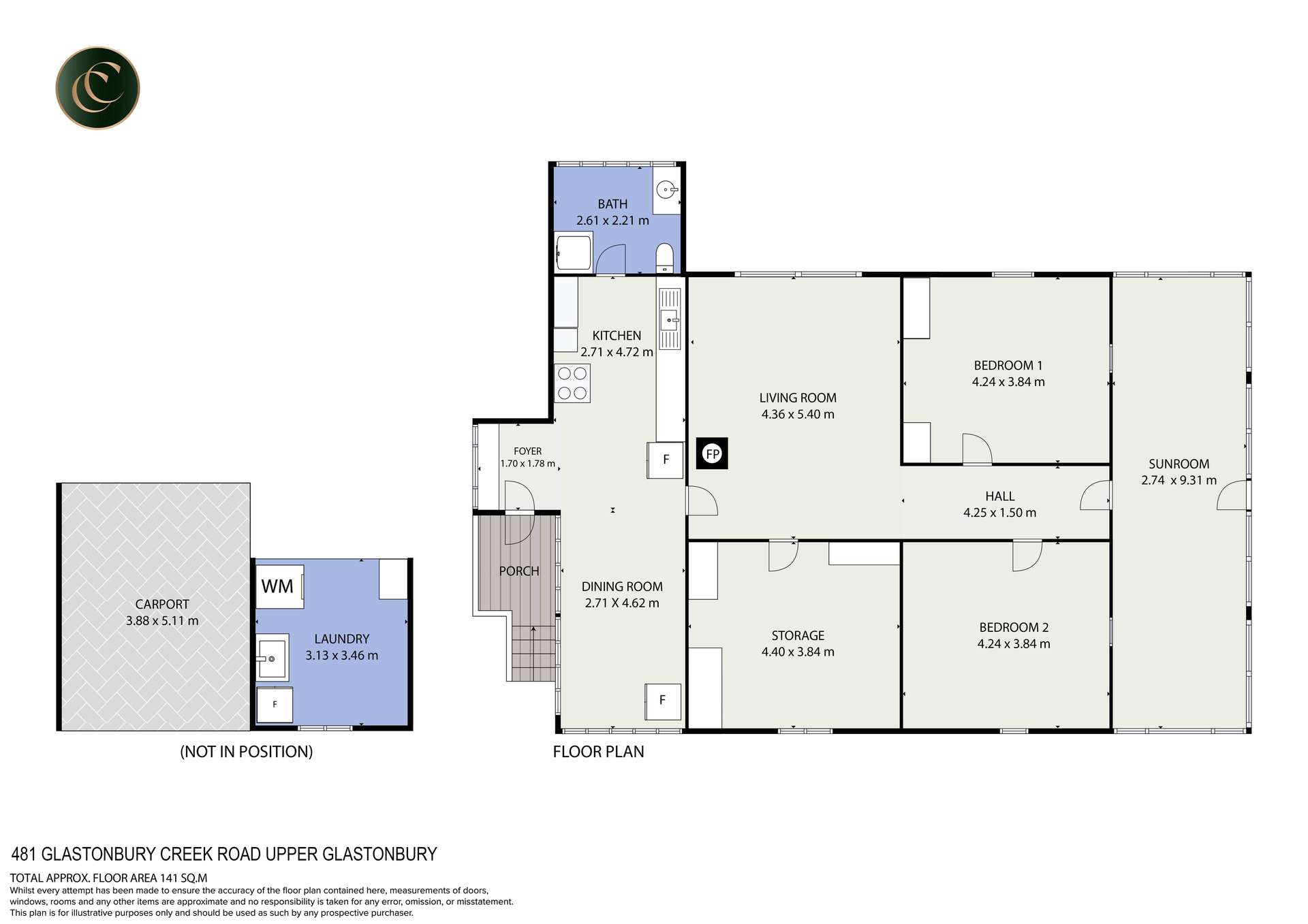481 Glastonbury Creek Road, Upper Glastonbury For Sale by Farmbuy.com - floorplan 1