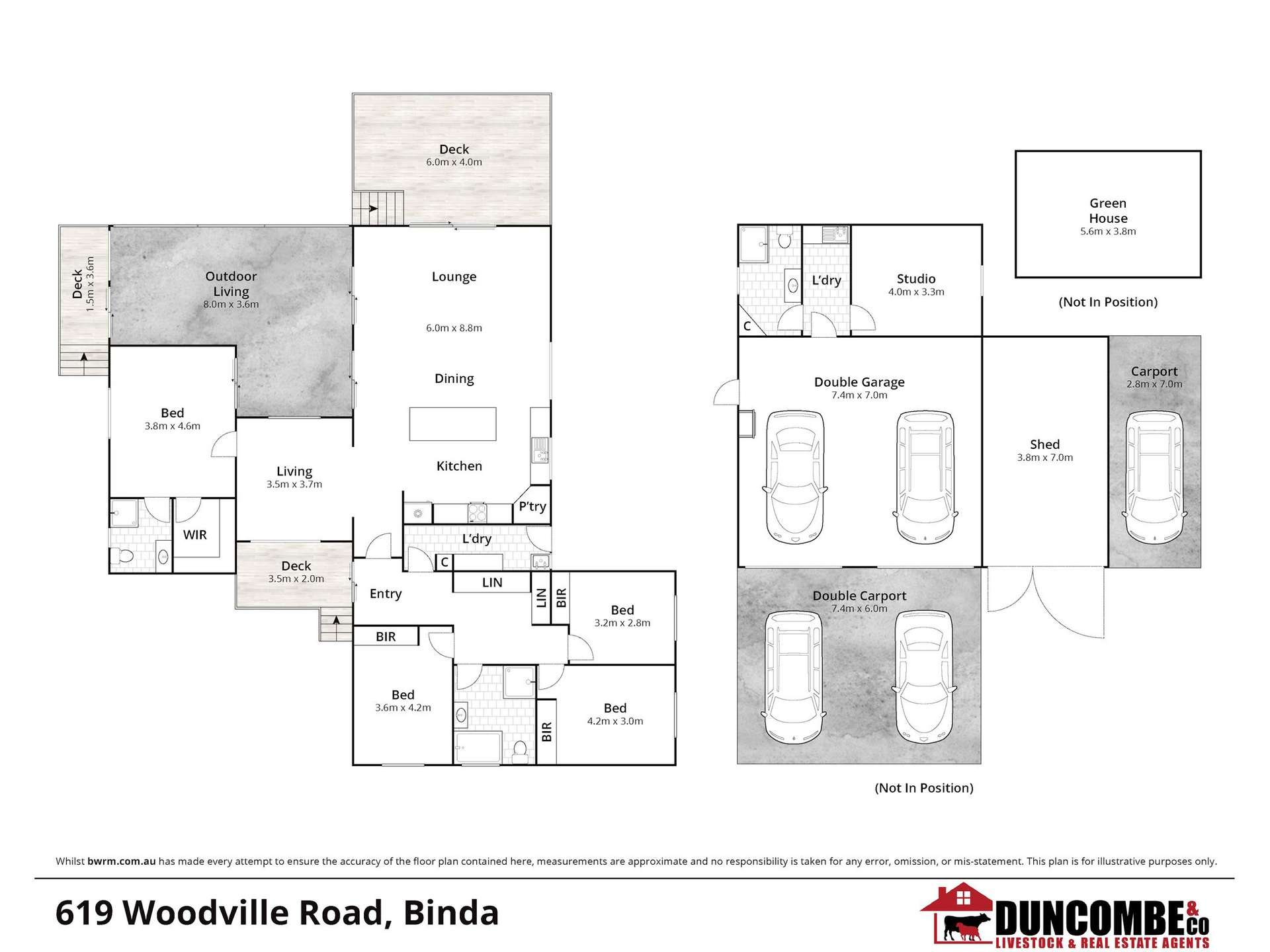 619 Woodville Road, Binda For Sale by Farmbuy.com - floorplan 1