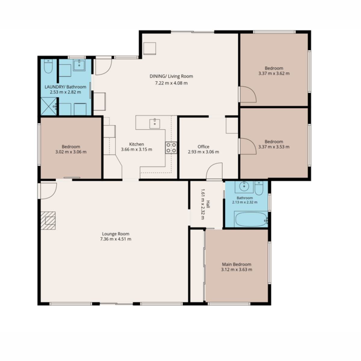 26 Walton Street, Boggabri For Sale by Farmbuy.com - floorplan 1
