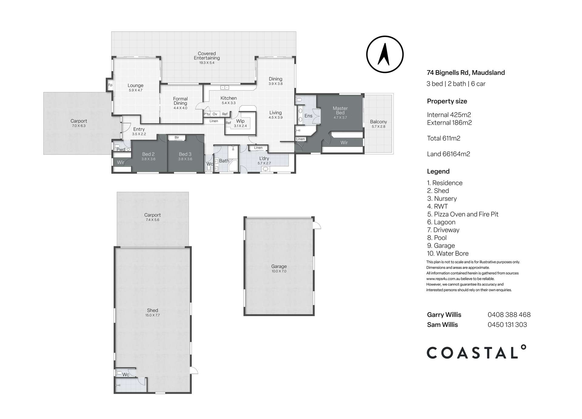 74 Bignells Road, Maudsland For Sale by Farmbuy.com - floorplan 2