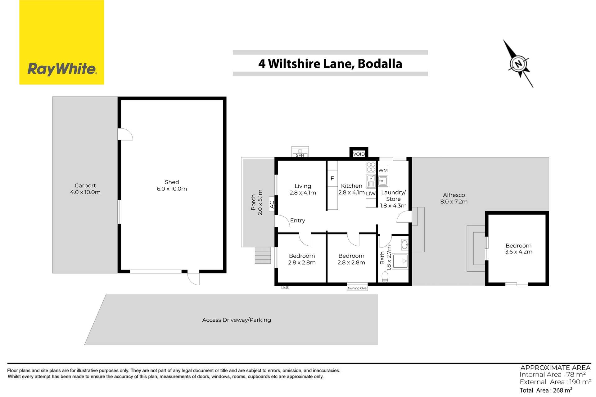 4 Wiltshire Lane, Bodalla For Sale by Farmbuy.com - floorplan 1