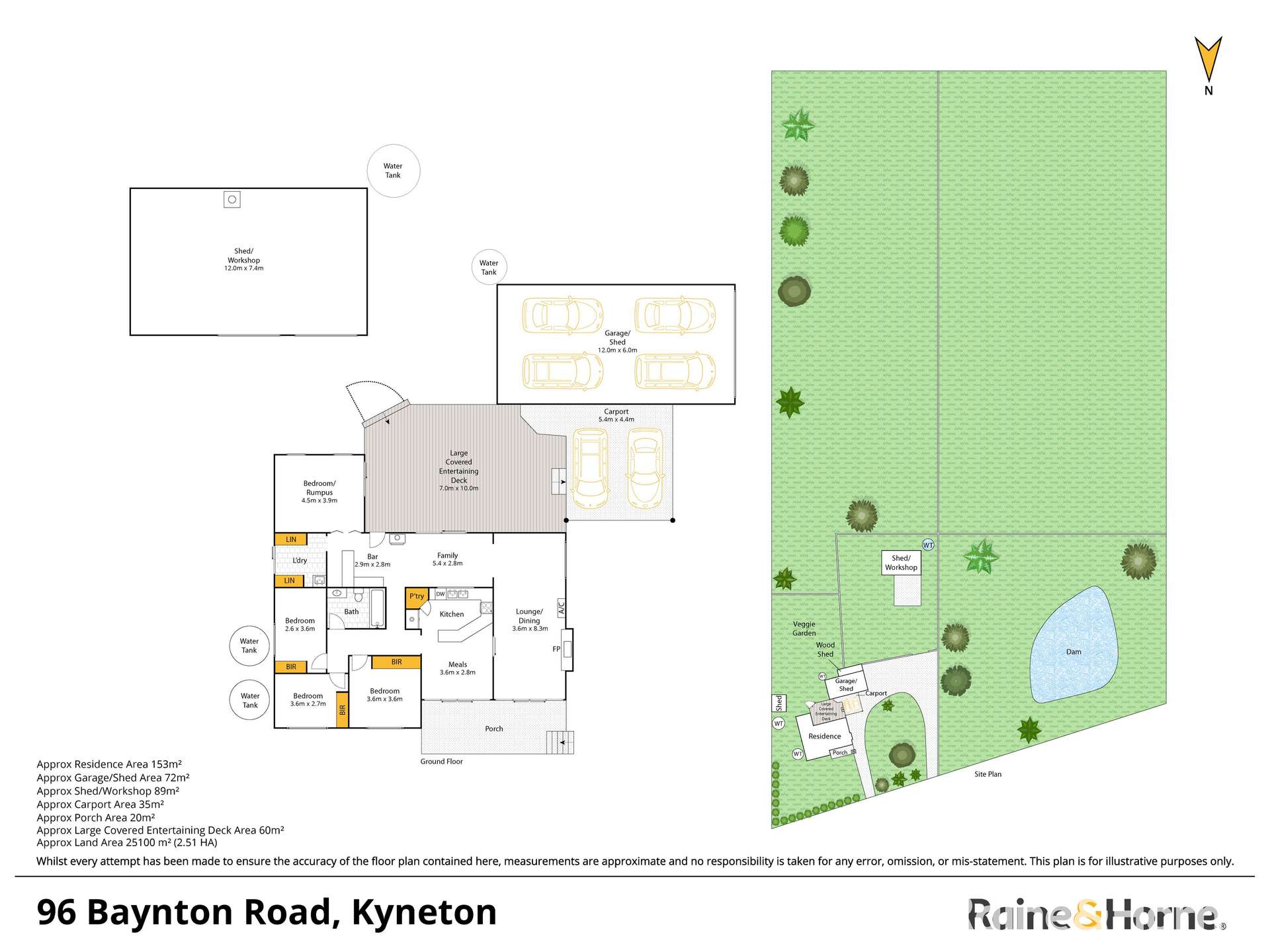 96 Baynton Road, Kyneton For Sale by Farmbuy.com - floorplan 1