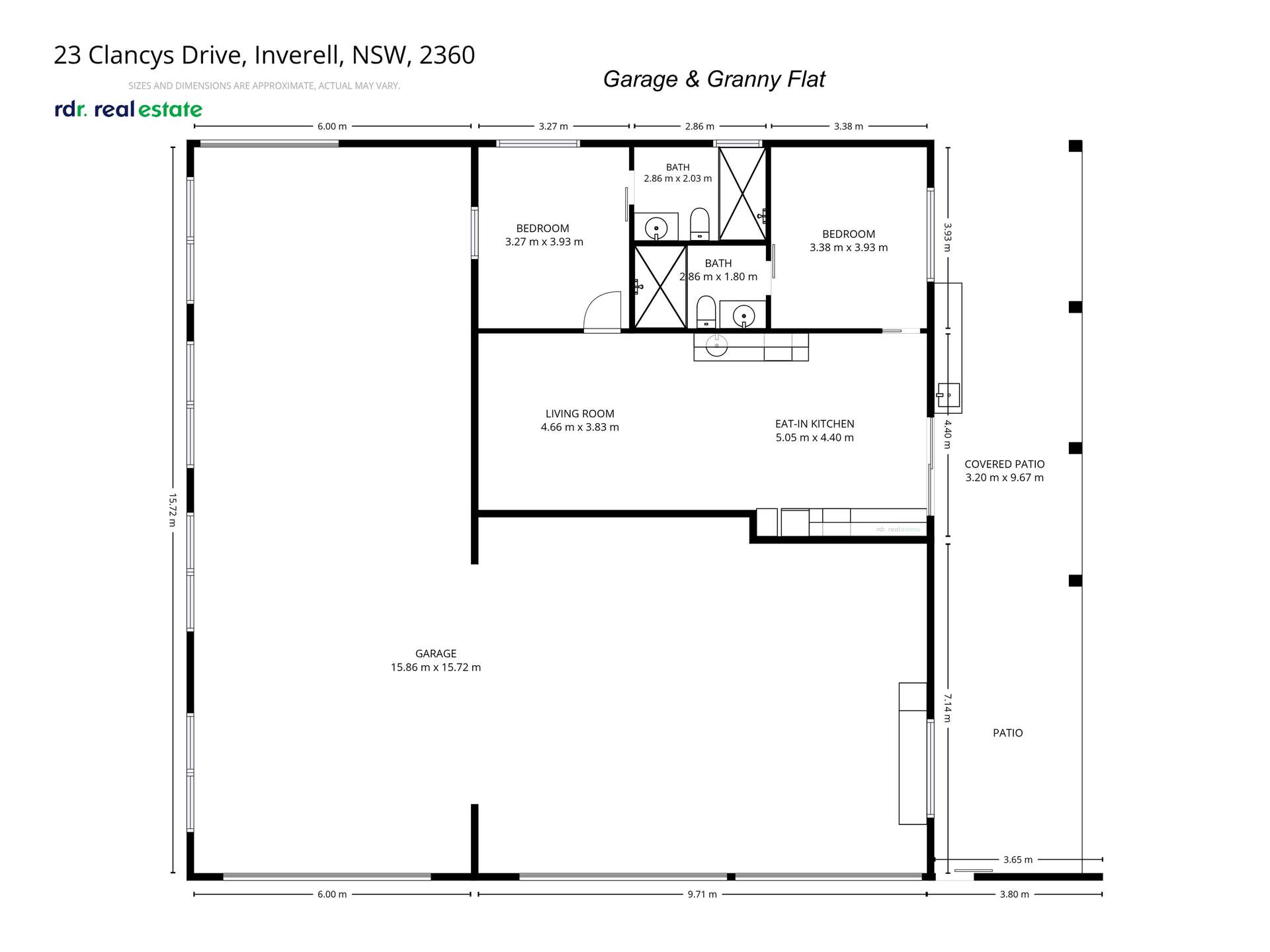 23 Clancys Drive, Inverell For Sale by Farmbuy.com - floorplan 2