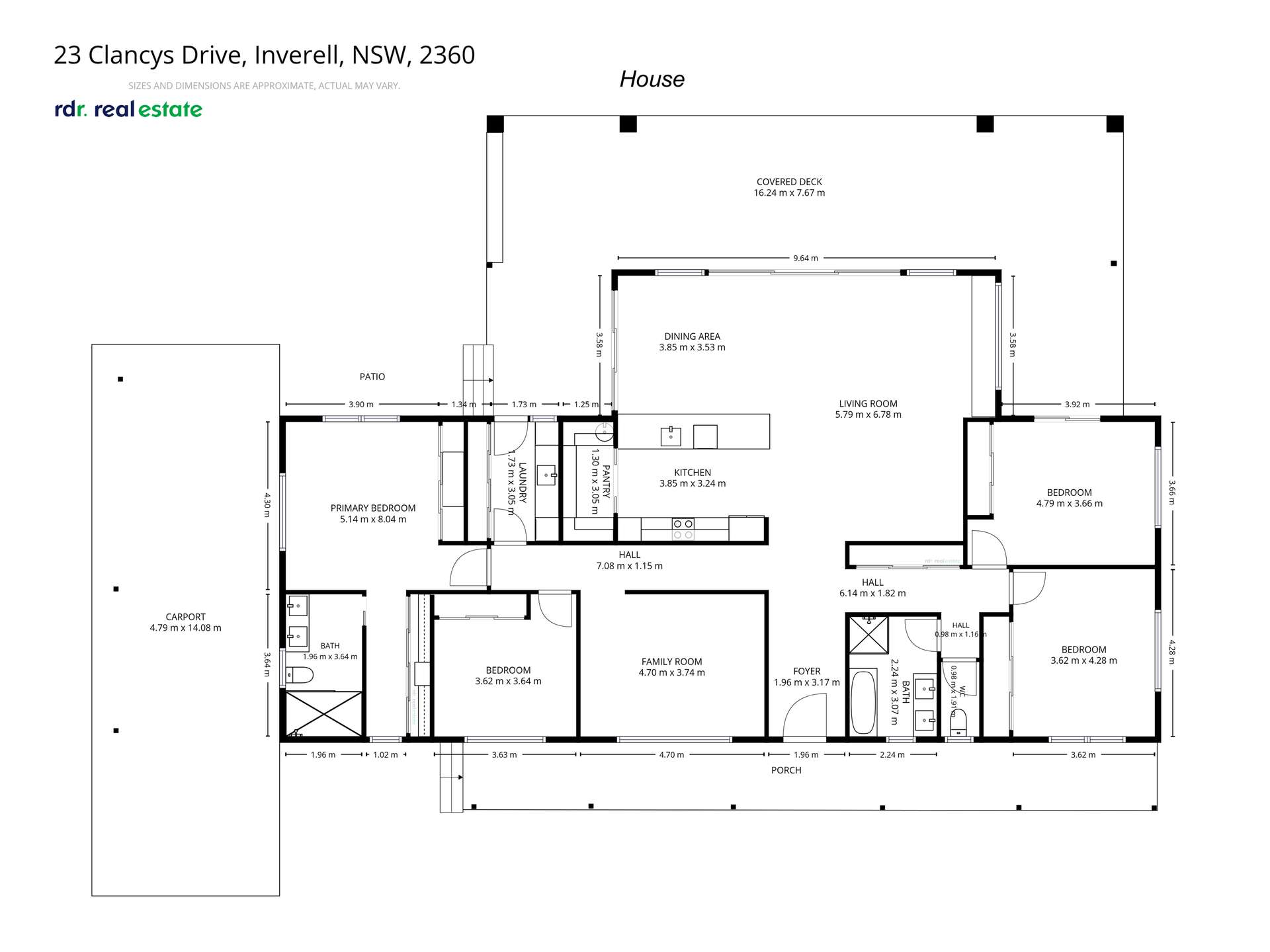 23 Clancys Drive, Inverell For Sale by Farmbuy.com - floorplan 1