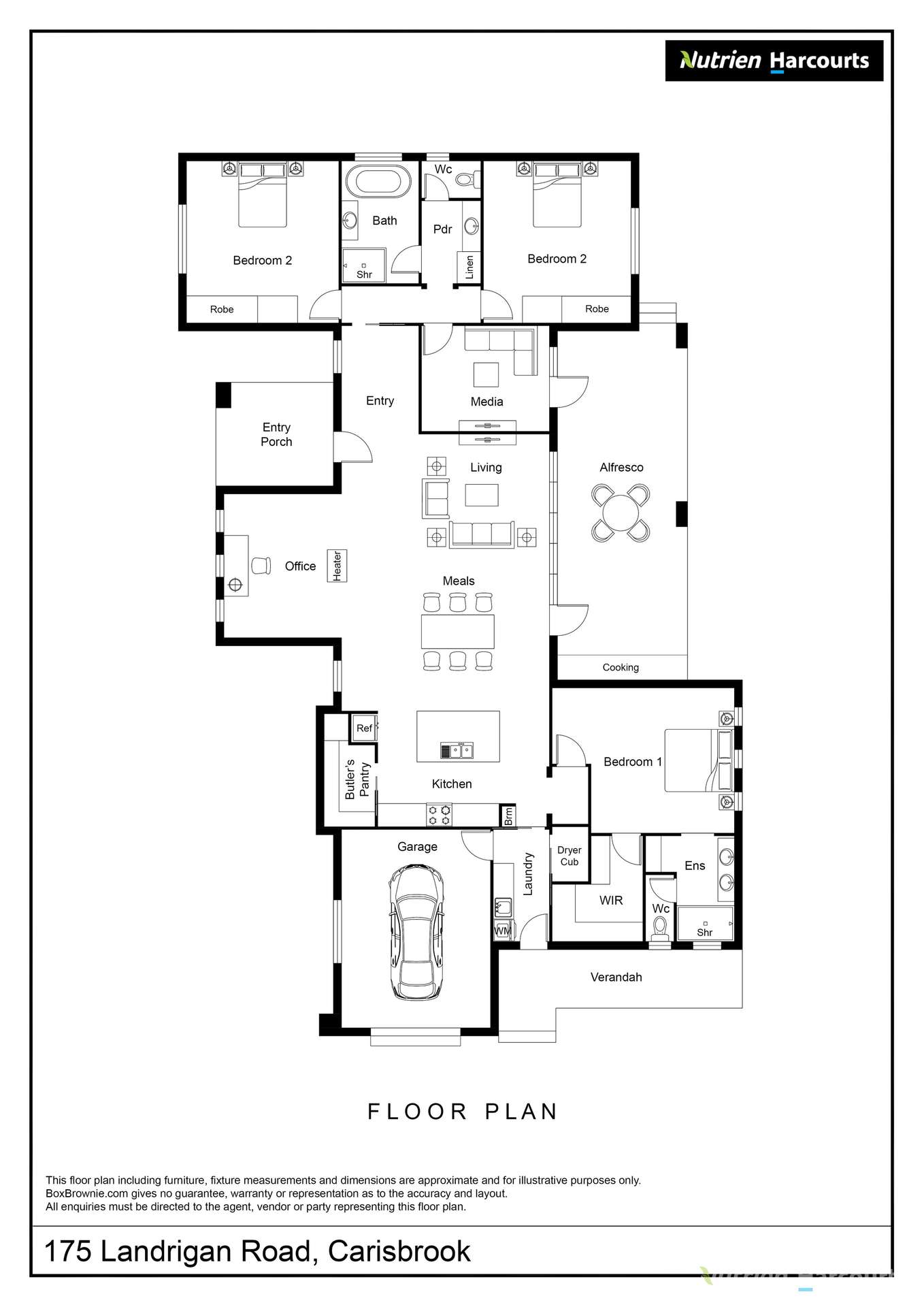 175 Landrigan Road, Carisbrook For Sale by Farmbuy.com - floorplan 1