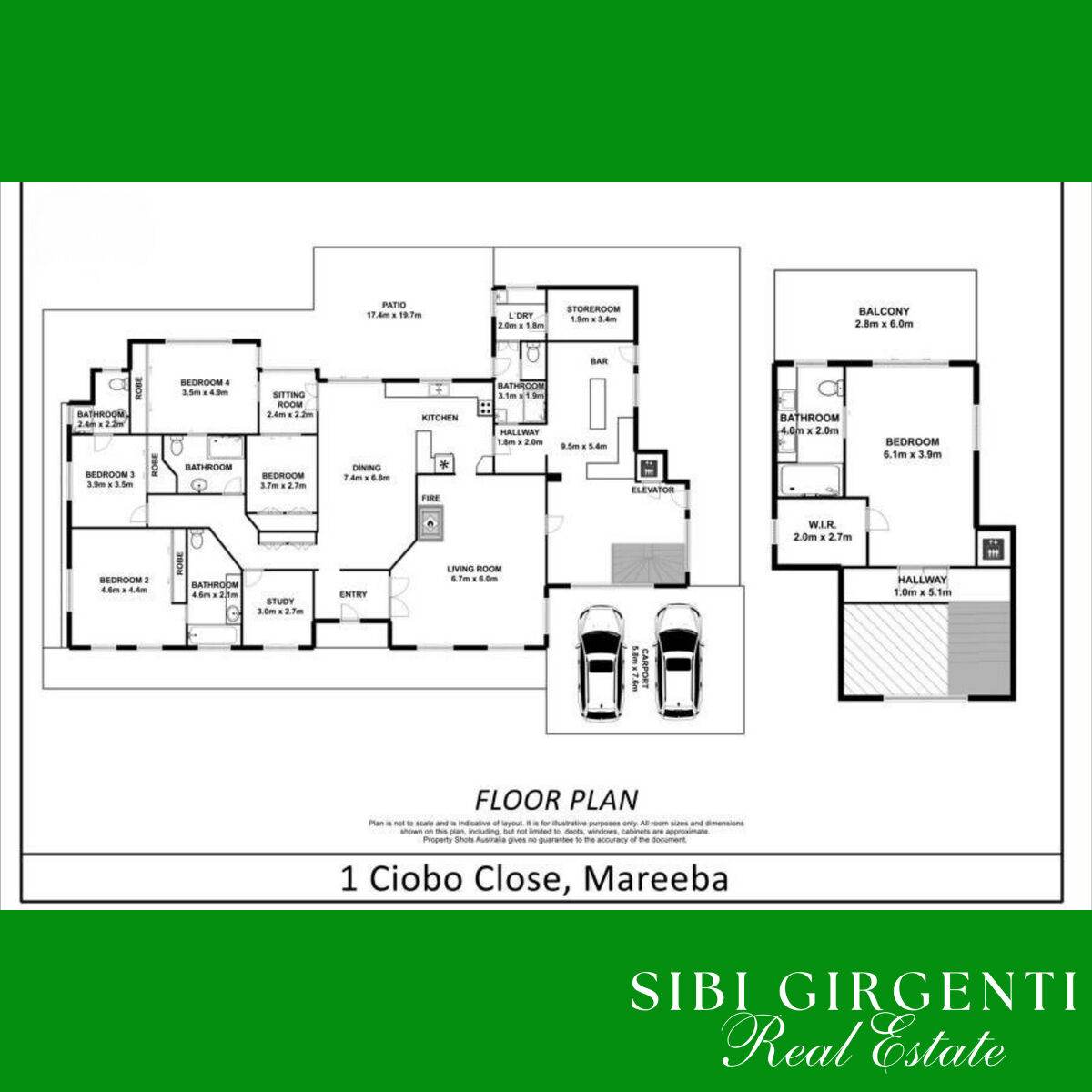 5 Ciobo Close, Mareeba For Sale by Farmbuy.com - floorplan 1