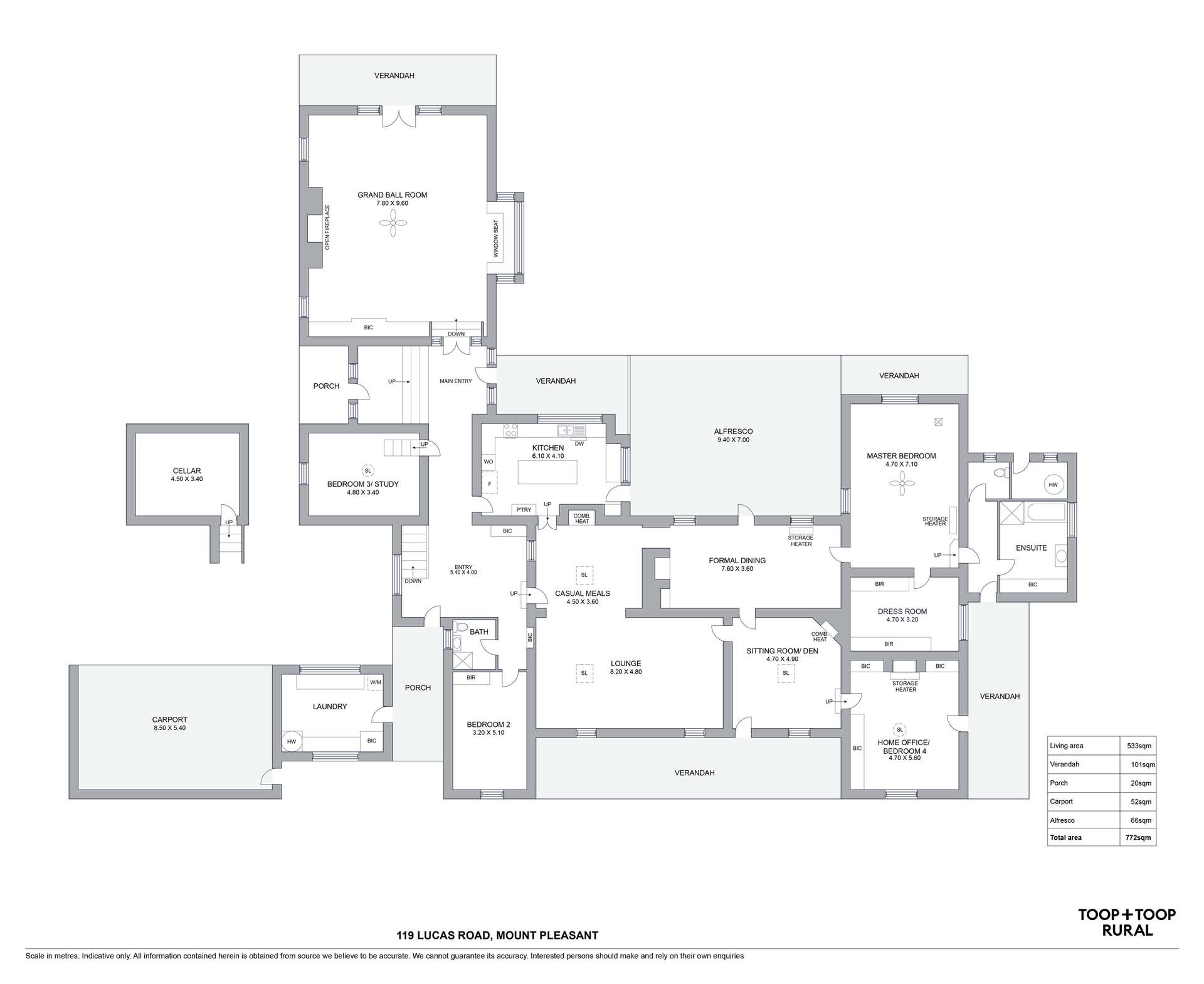 119 Lucas Road, Mount Pleasant For Sale by Farmbuy.com - floorplan 1