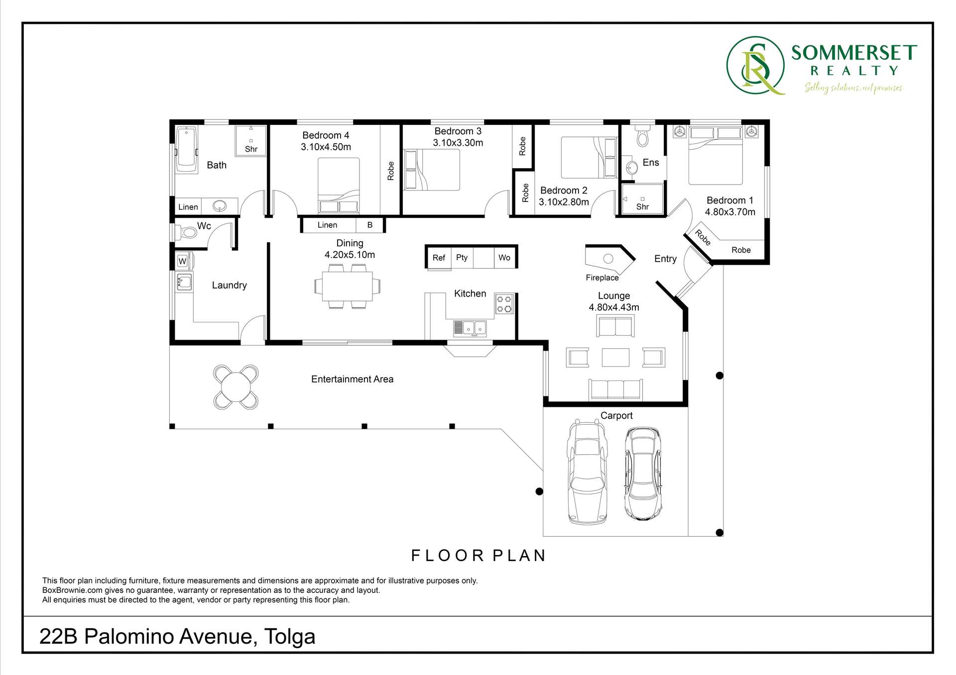 22B Palomino Avenue, Tolga For Sale by Farmbuy.com - floorplan 1
