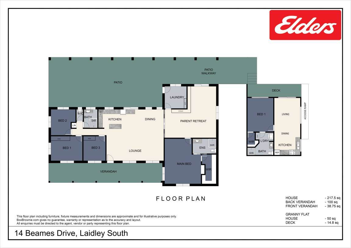 14 Beames Drive, Laidley South For Sale by Farmbuy.com - floorplan 1
