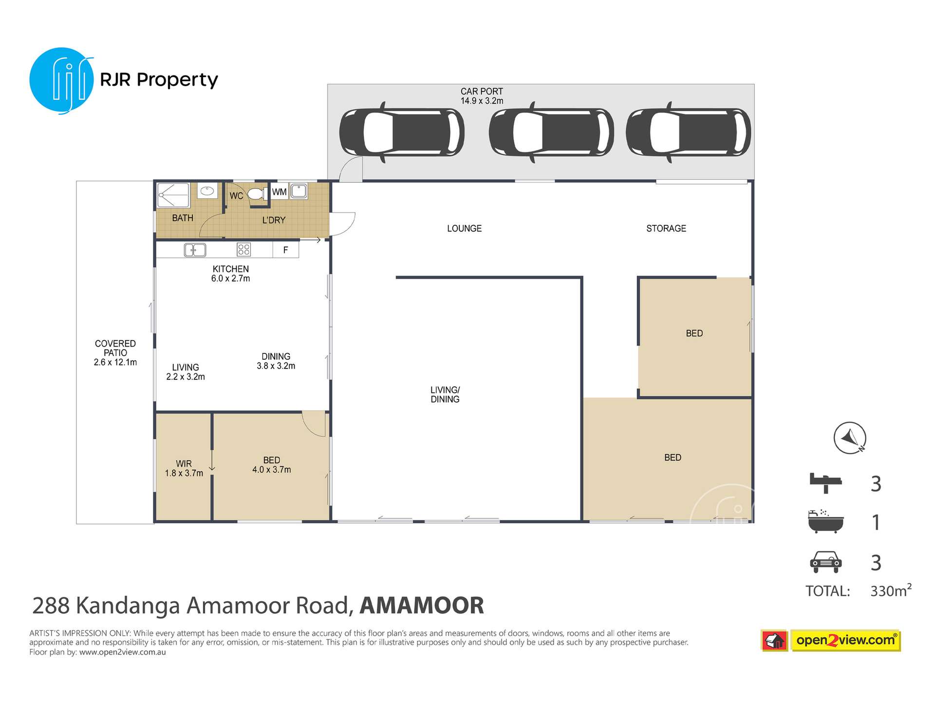 288 Kandanga Amamoor Road, Amamoor For Sale by Farmbuy.com - floorplan 1