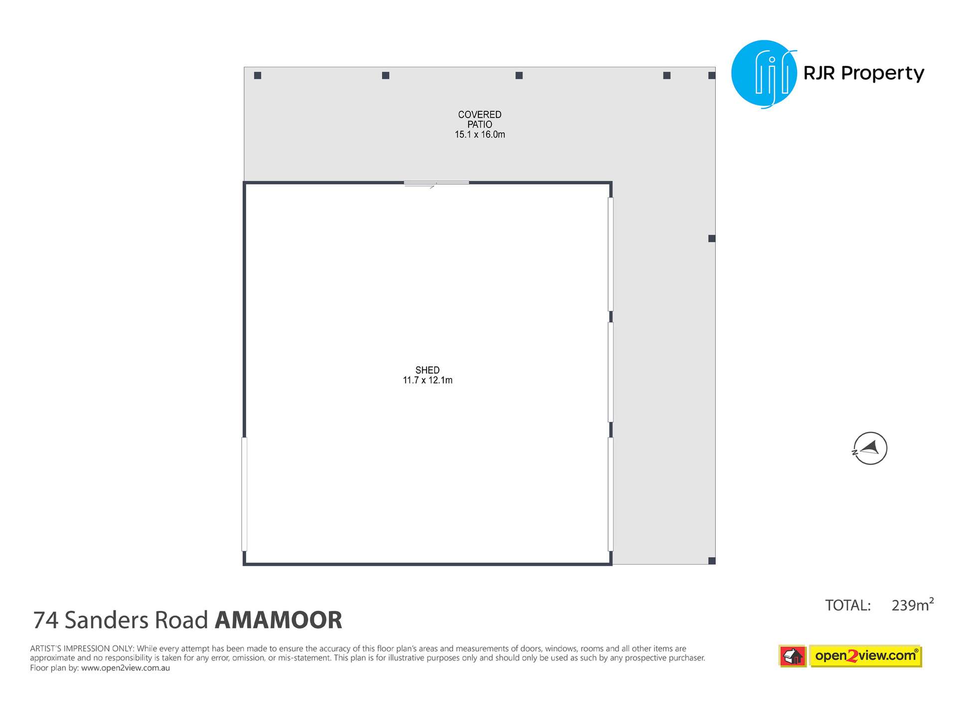 Amamoor For Sale by Farmbuy.com - floorplan 1