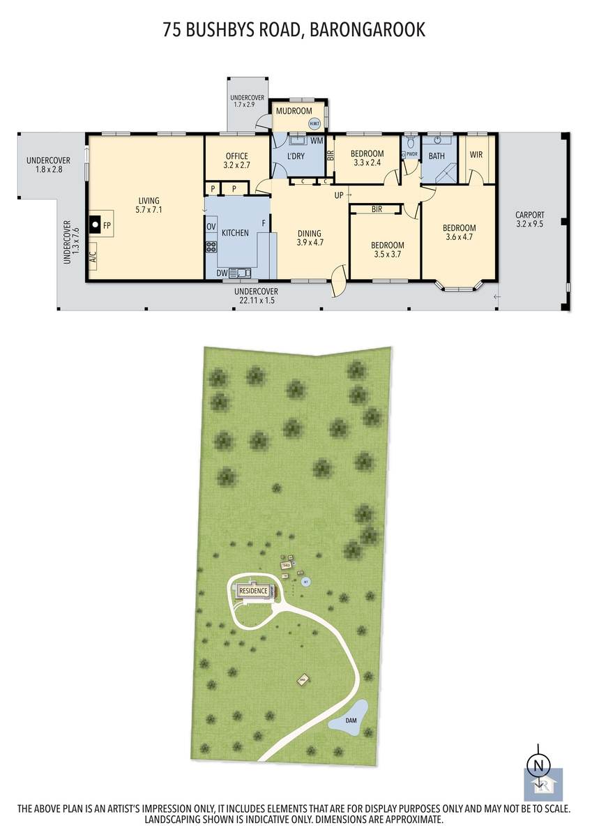 75 Bushbys Road, Barongarook For Sale by Farmbuy.com - floorplan 1