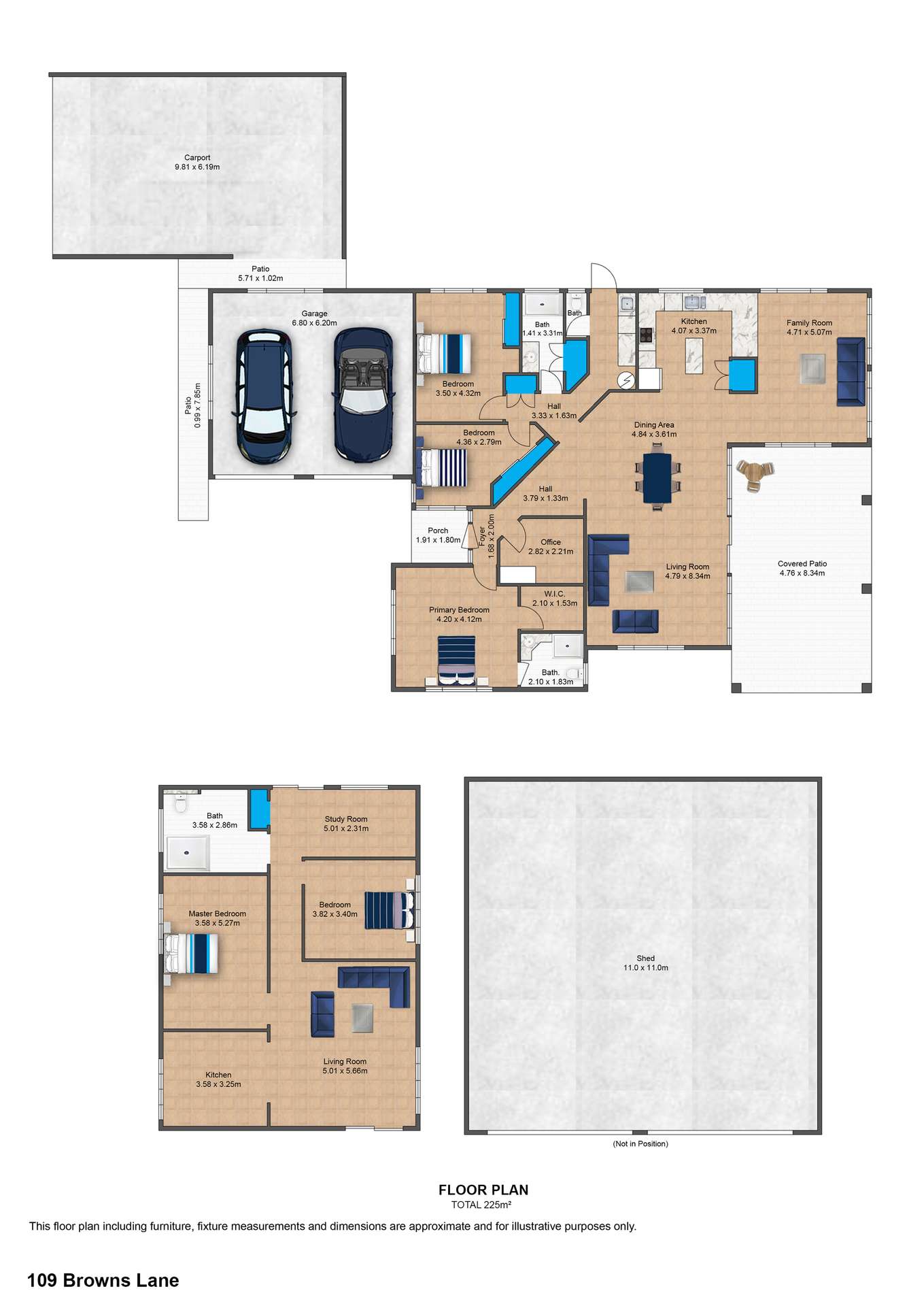 109 Browns Lane, Farnborough Auction by Farmbuy.com - floorplan 1