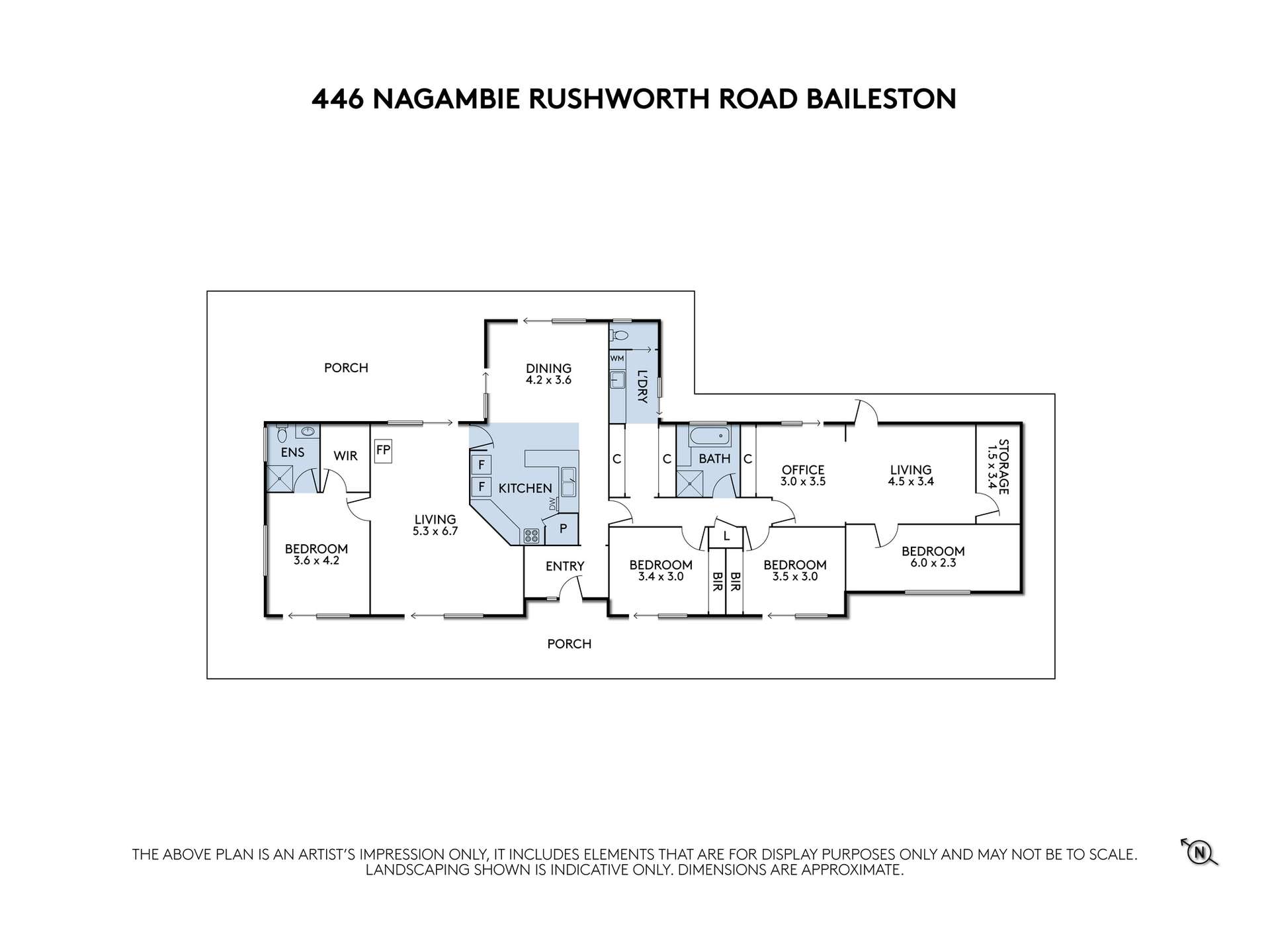 446 Nagambie-Rushworth Road, Bailieston For Sale by Farmbuy.com - floorplan 1