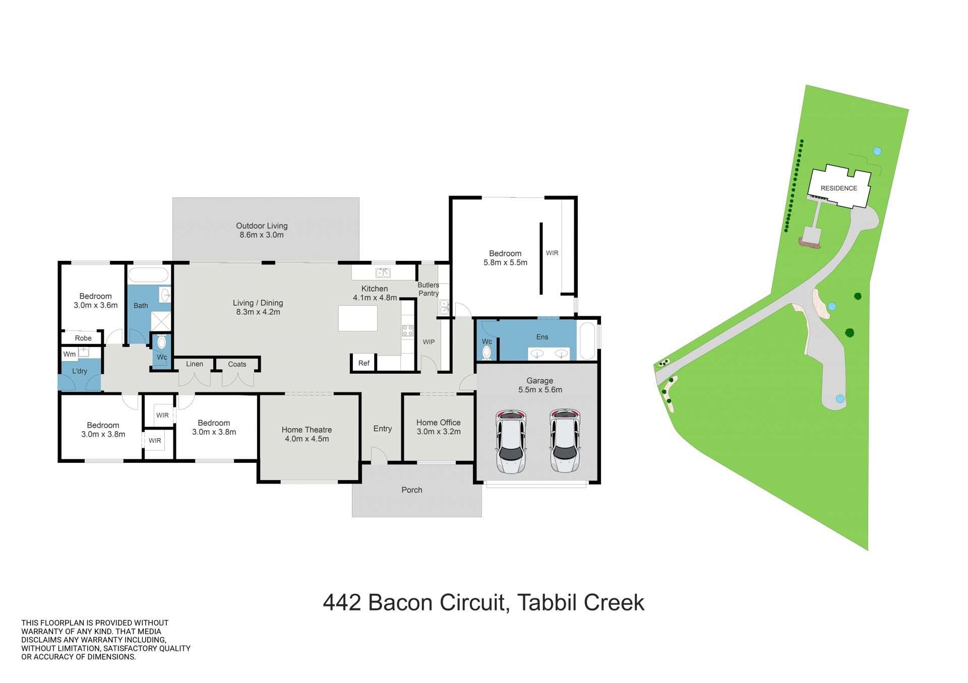 422 Bacon Cct, Tabbil Creek For Sale by Farmbuy.com - floorplan 1