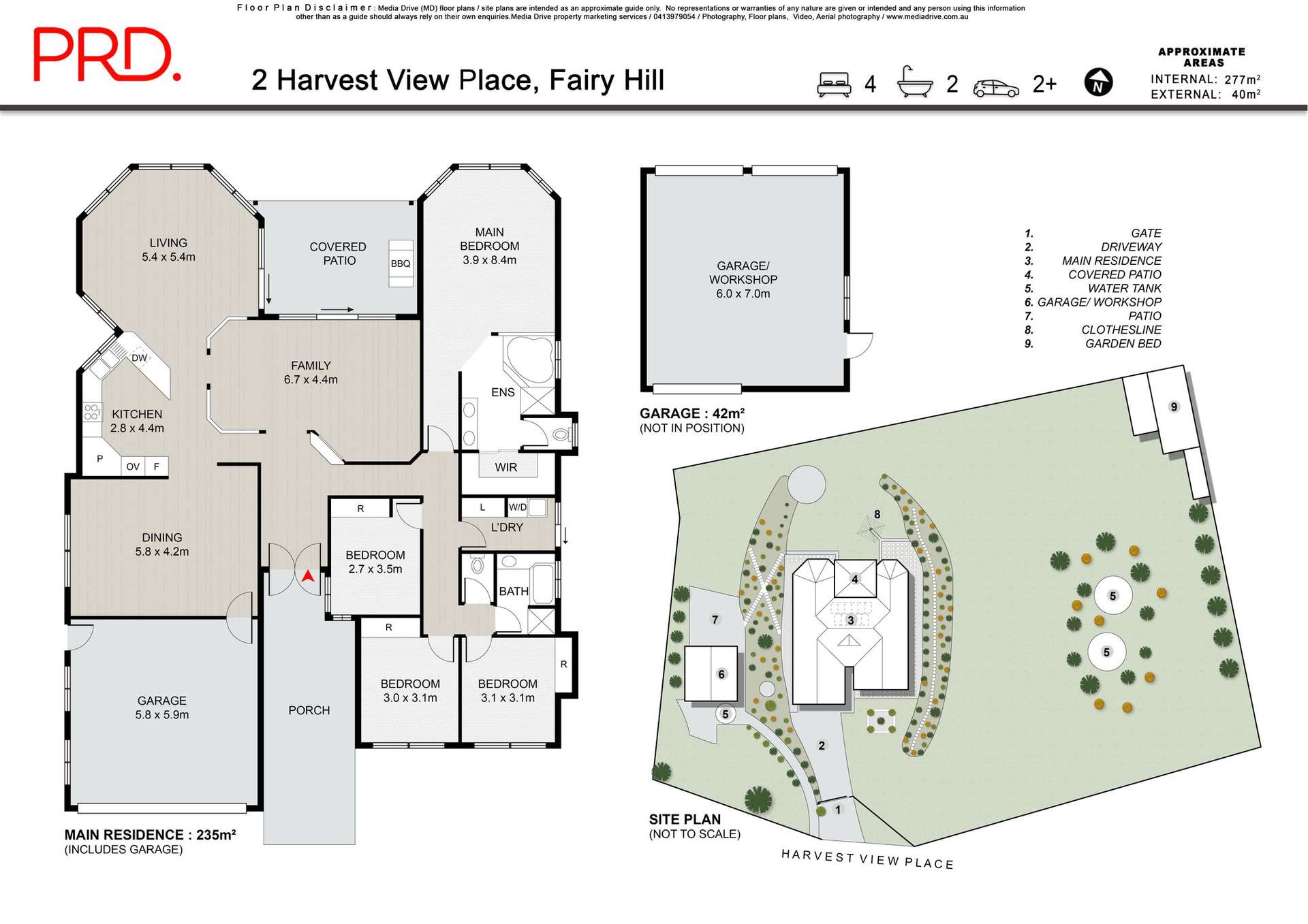 2 Harvest View Place, Fairy Hill For Sale by Farmbuy.com - floorplan 1