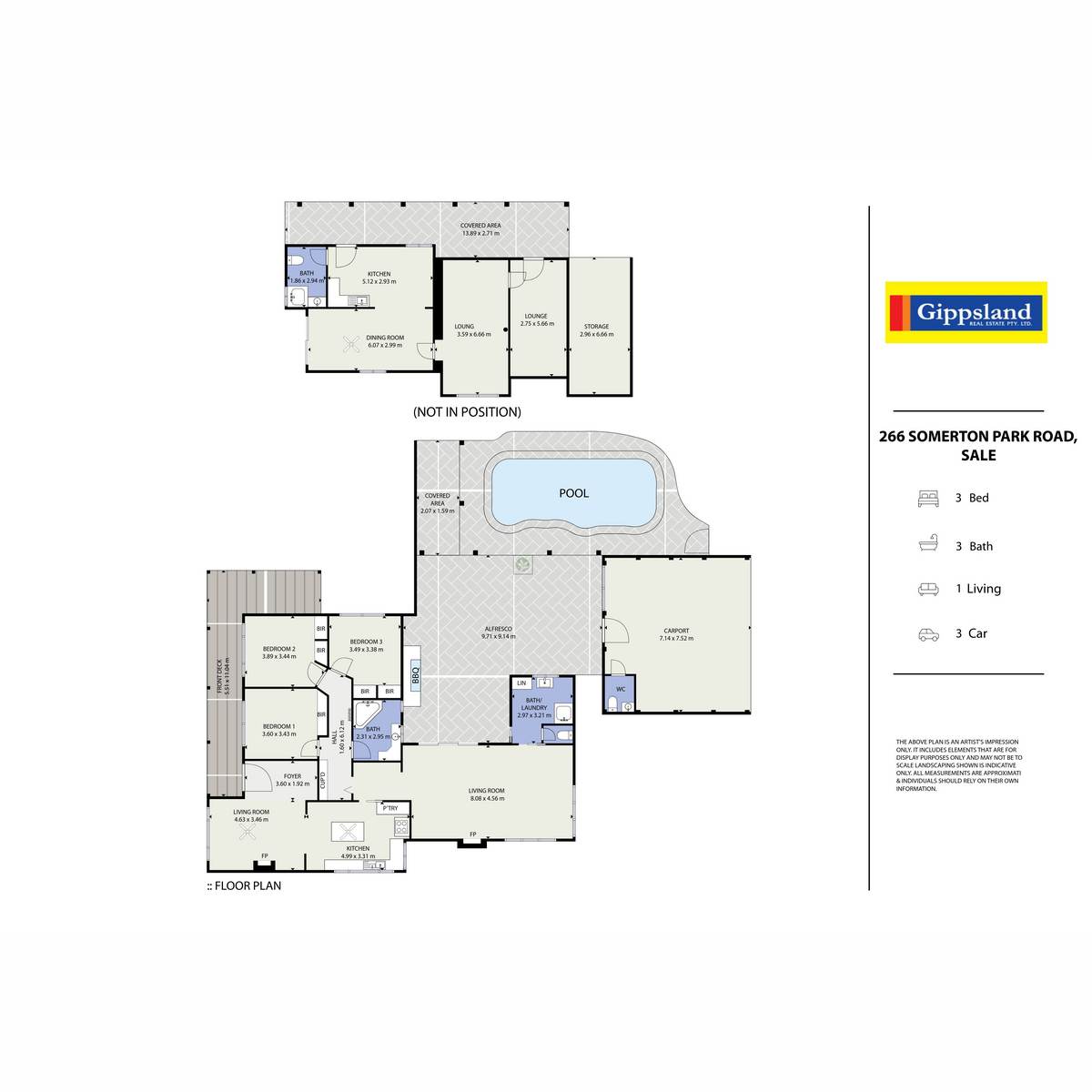 266 Somerton Park Road, Sale For Sale by Farmbuy.com - floorplan 1