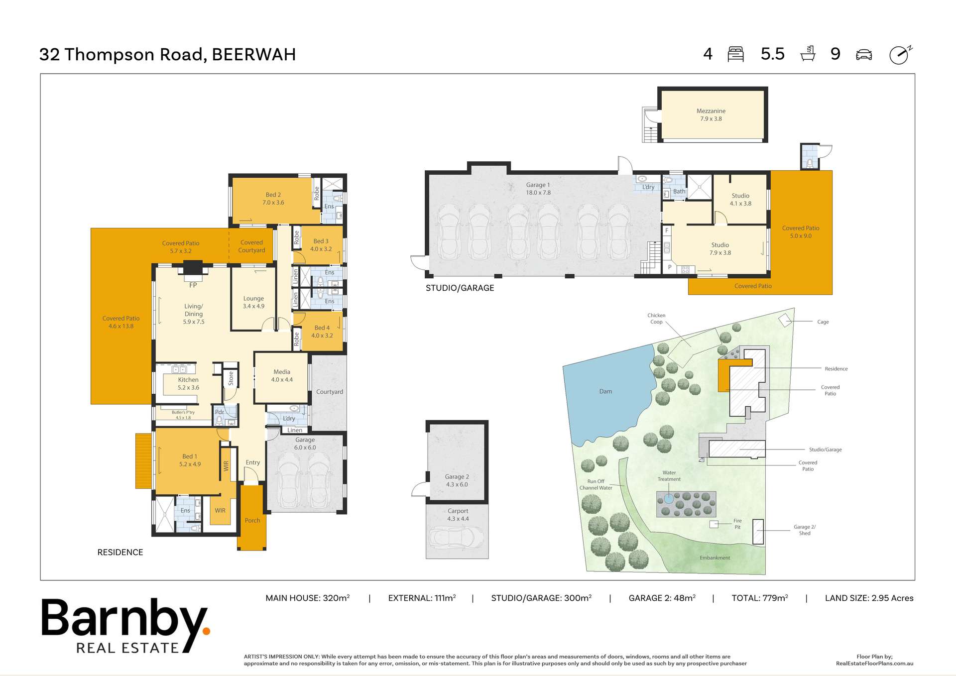 32 Thompson Road, Beerwah For Sale by Farmbuy.com - floorplan 1