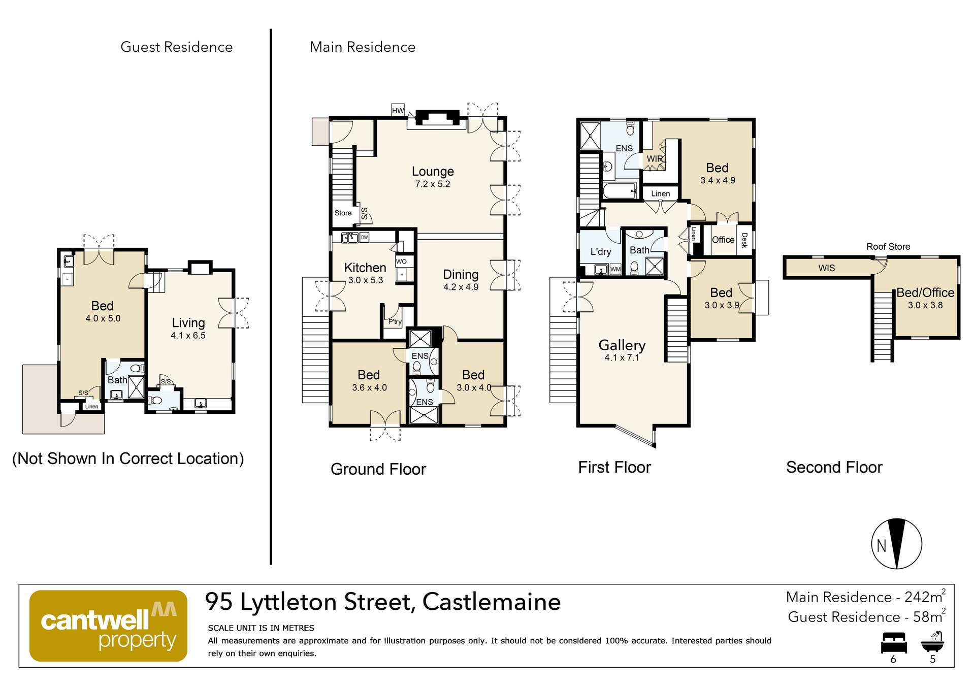 95 Lyttleton Street, Castlemaine For Sale by Farmbuy.com - floorplan 2
