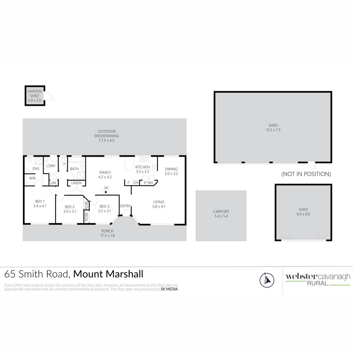 65 Smith Road, Mount Marshall For Sale by Farmbuy.com - floorplan 1