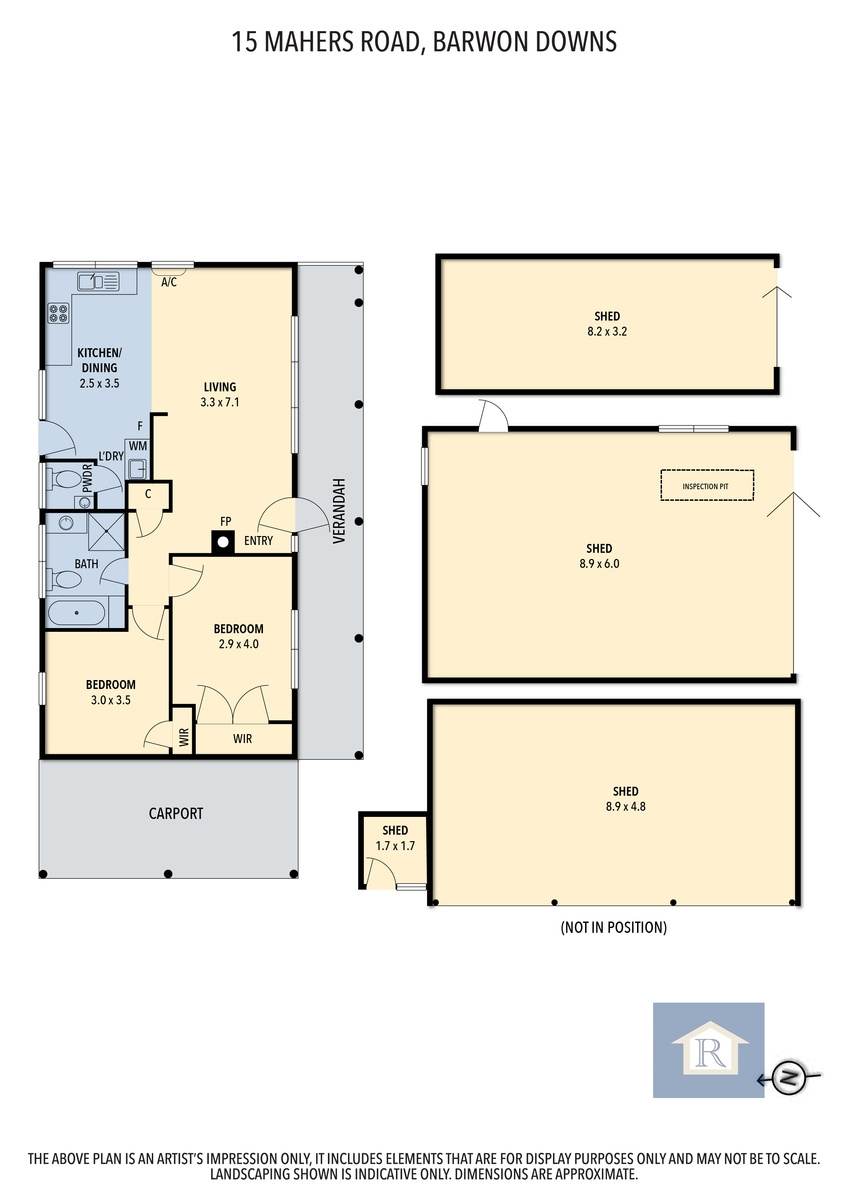 15 Mahers Road, Barwon Downs For Sale by Farmbuy.com - floorplan 1