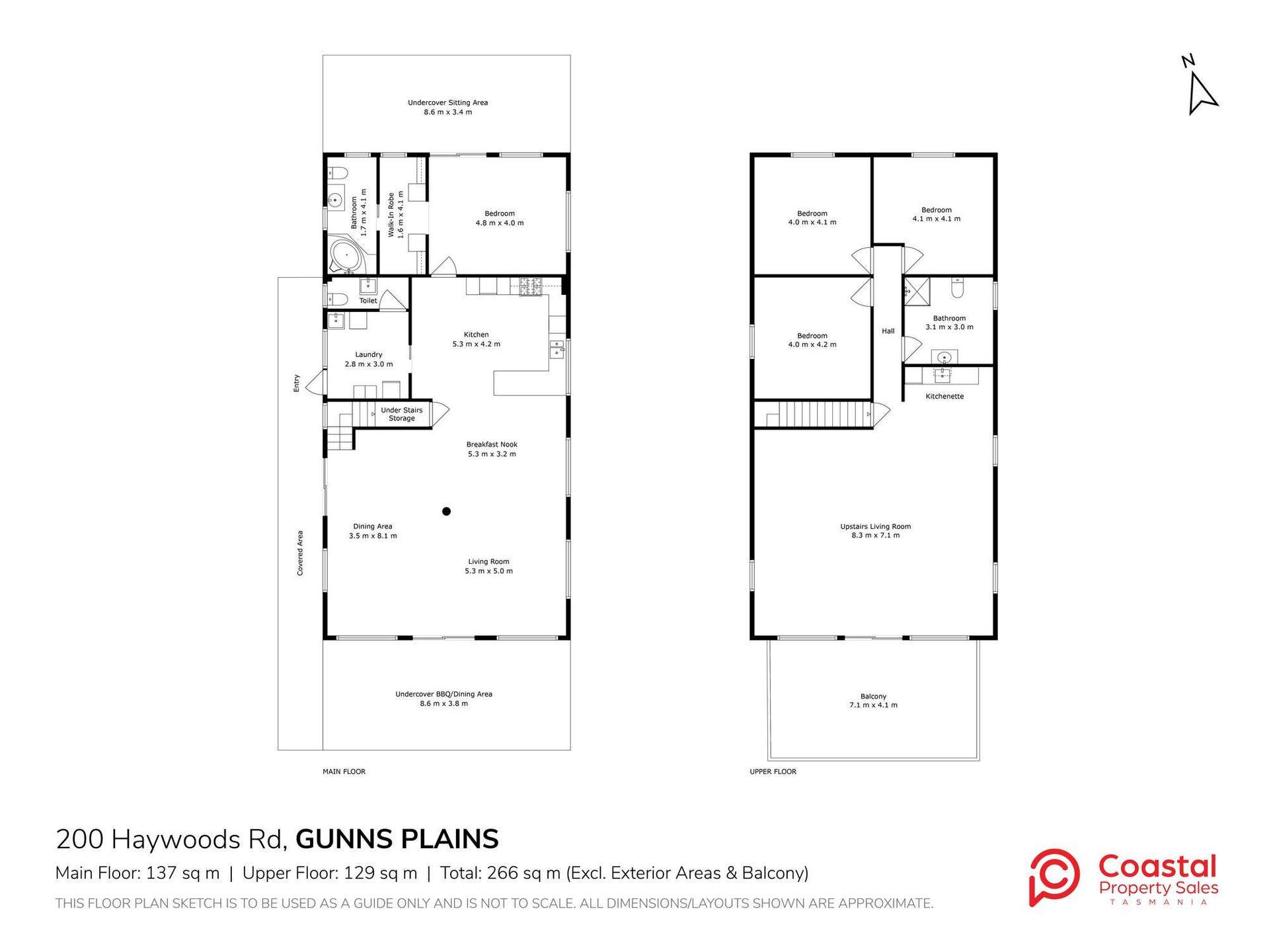 200 Haywoods Road, Gunns Plains For Sale by Farmbuy.com - floorplan 1