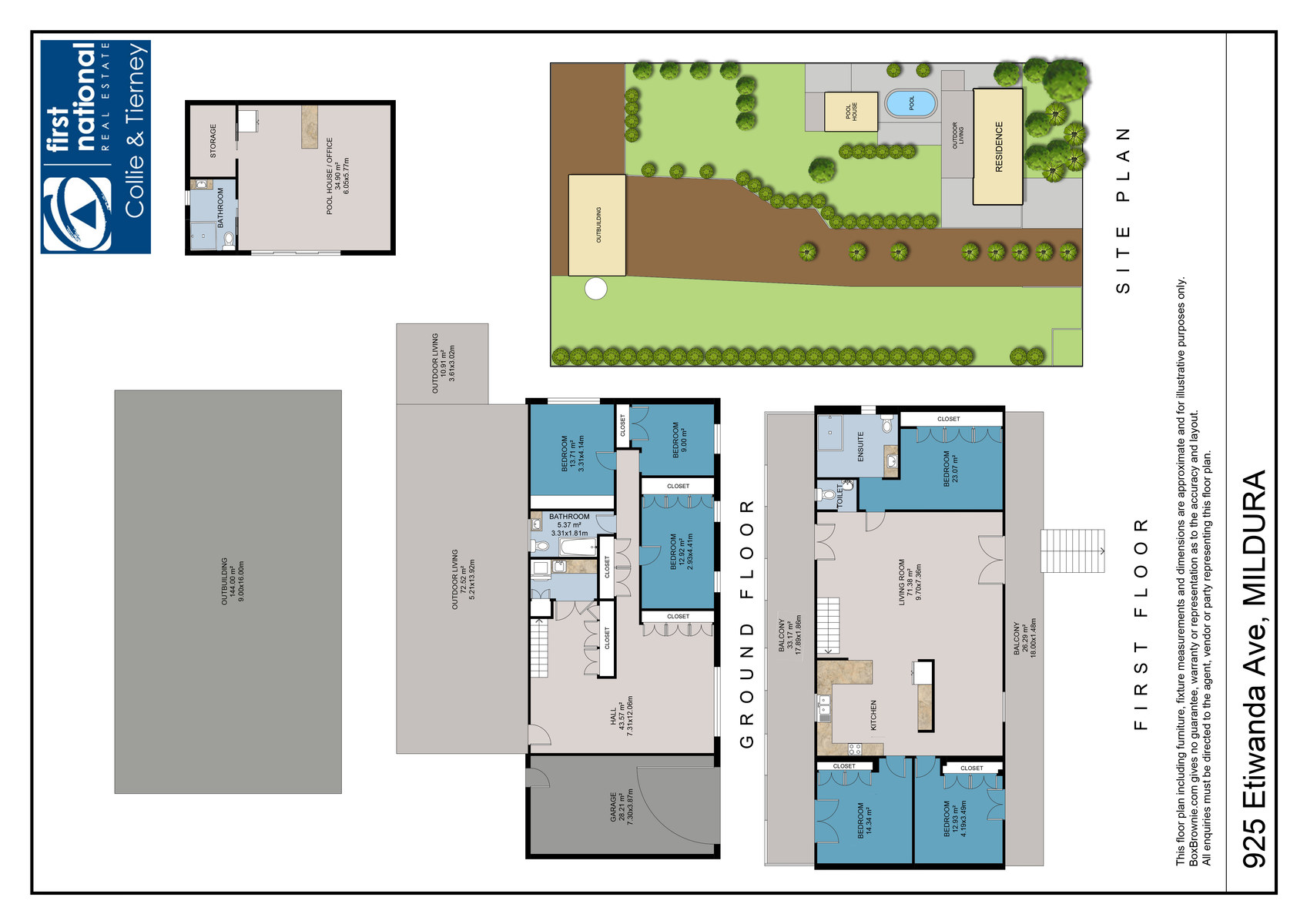 925 Etiwanda Avenue, Mildura For Sale by Farmbuy.com - floorplan 1