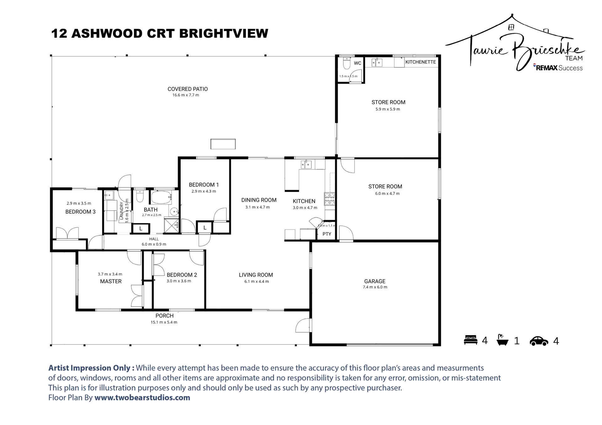 12 Ashwood Court, Brightview For Sale by Farmbuy.com - floorplan 1