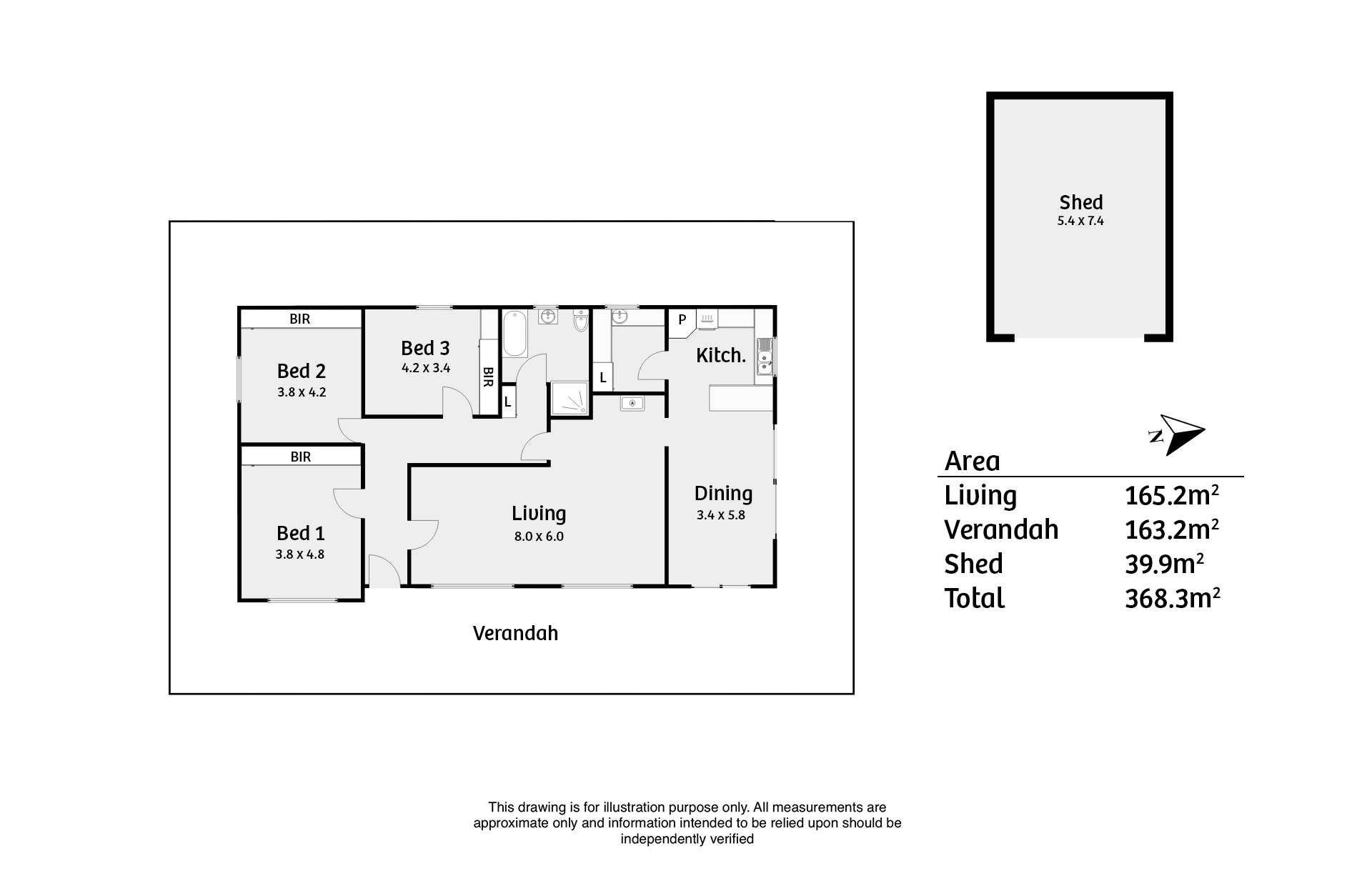 555 Mail Bridge Road, Reedy Creek For Sale by Farmbuy.com - floorplan 1