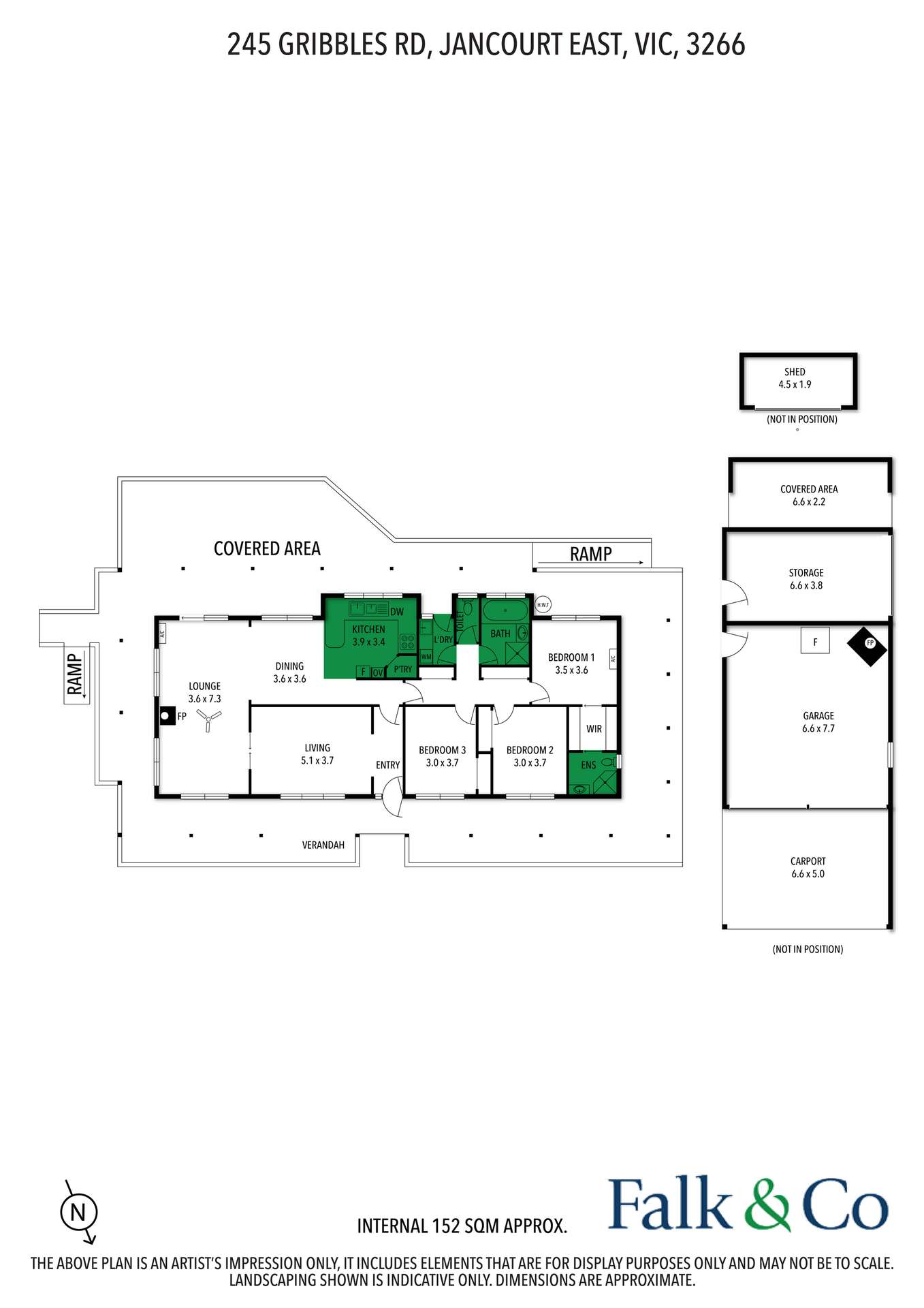 245 Gribbles Road, Jancourt East For Sale by Farmbuy.com - floorplan 1