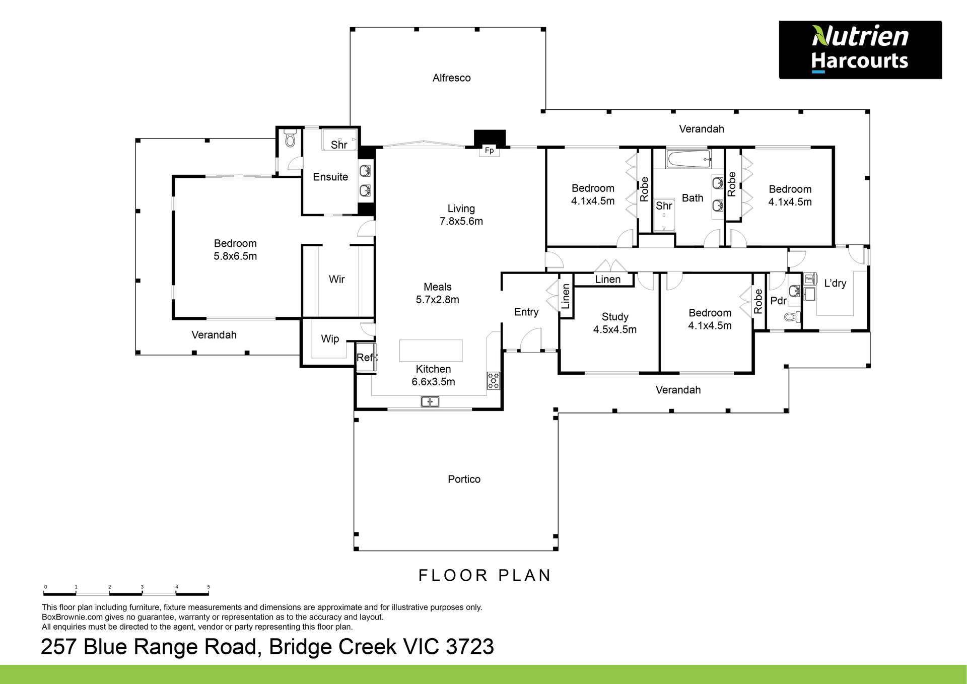257 Blue Range Road, Bridge Creek For Sale by Farmbuy.com - floorplan 1