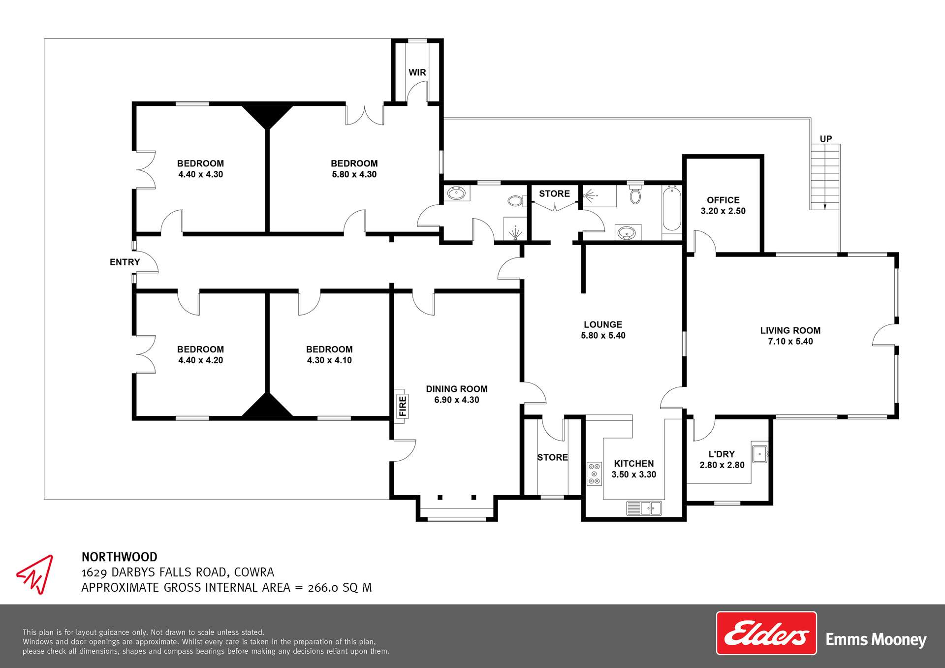 1629 Darbys Falls Road, Cowra For Sale by Farmbuy.com - floorplan 1
