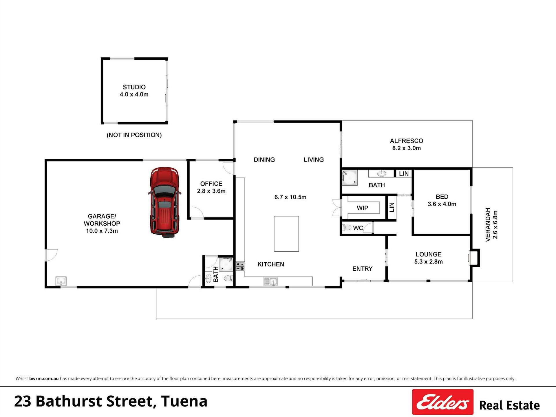 23 Bathurst Street, Tuena For Sale by Farmbuy.com - floorplan 1