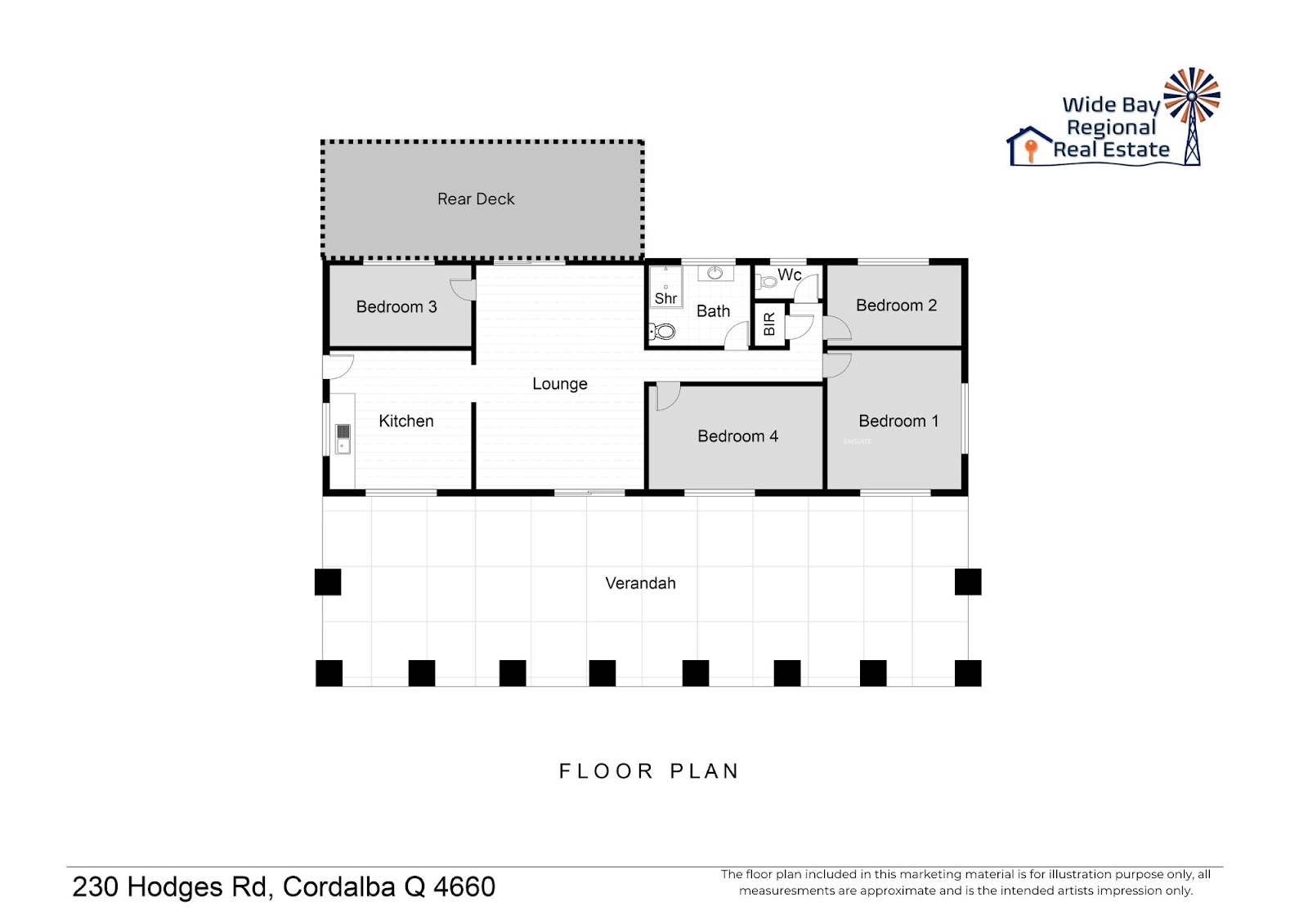 230 Hodges Road, Cordalba For Sale by Farmbuy.com - floorplan 1