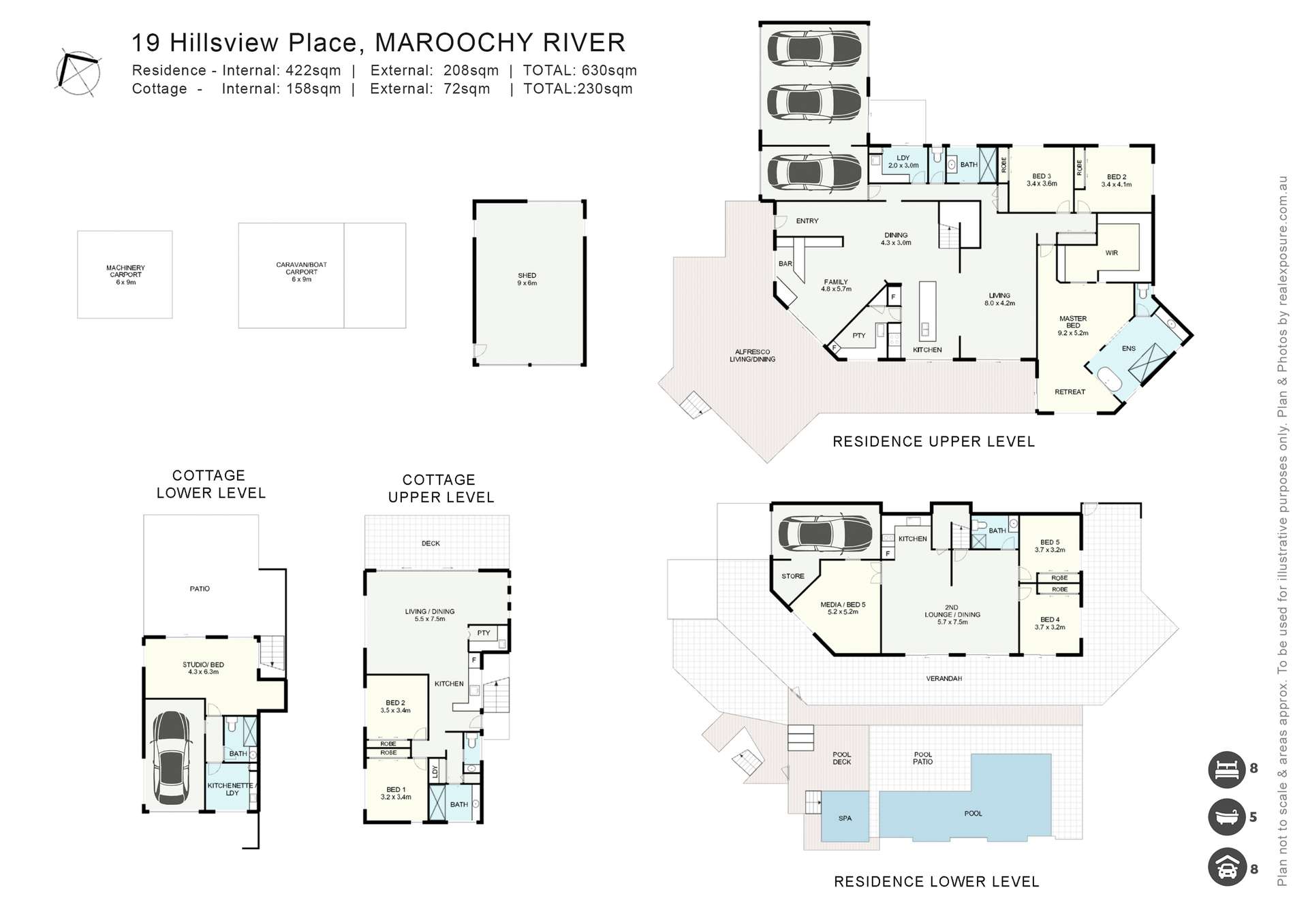19 Hillsview Place, Maroochy River For Sale by Farmbuy.com - floorplan 1