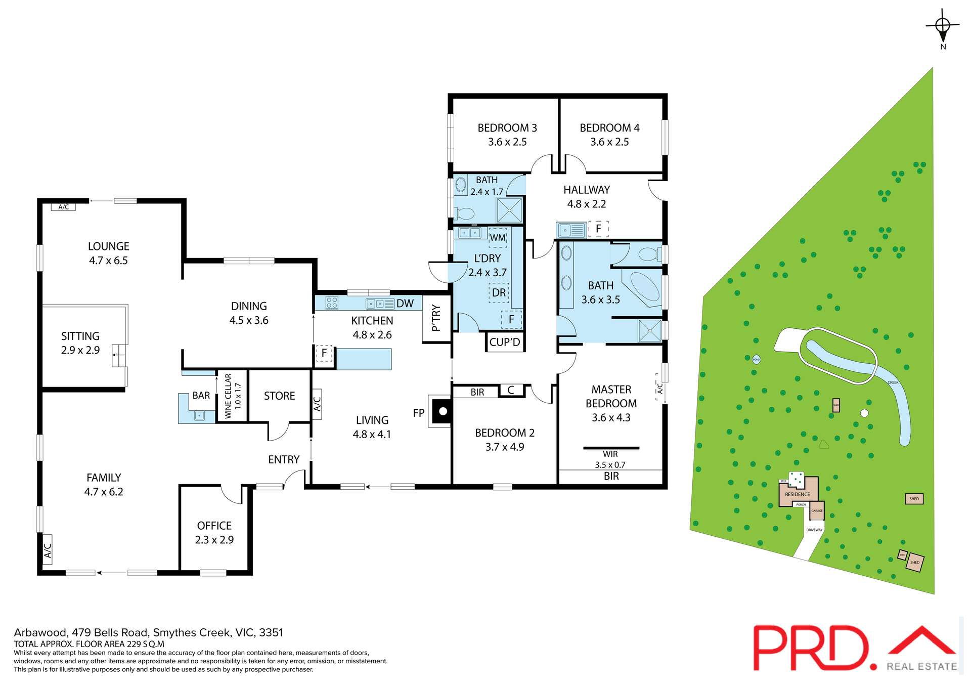 479 Bells Road, Smythes Creek For Sale by Farmbuy.com - floorplan 1