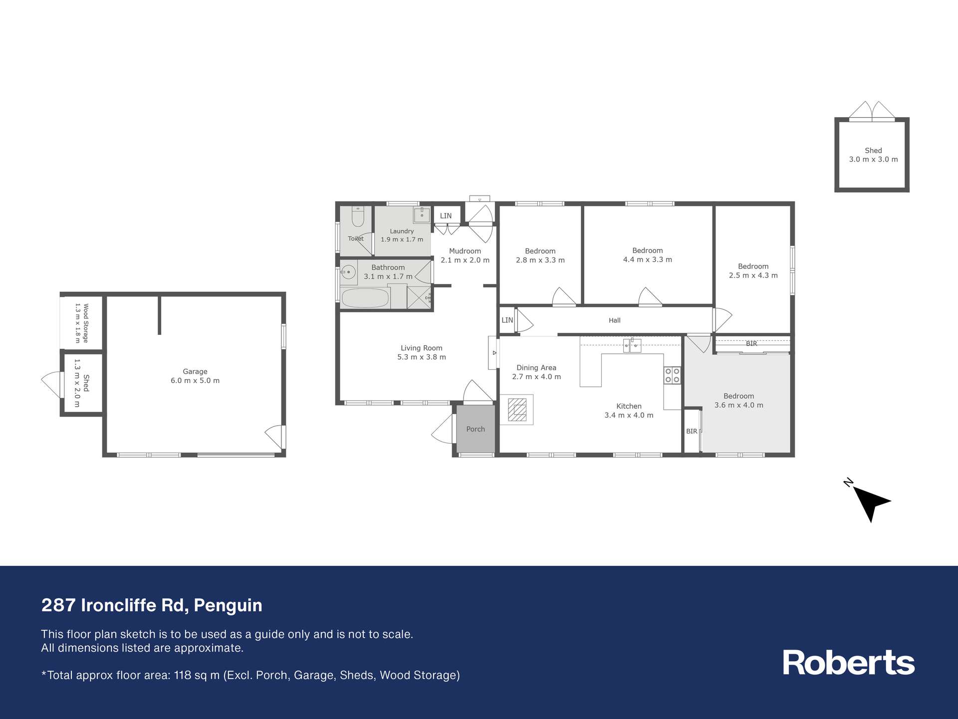 287 Ironcliffe Road, Penguin For Sale by Farmbuy.com - floorplan 1