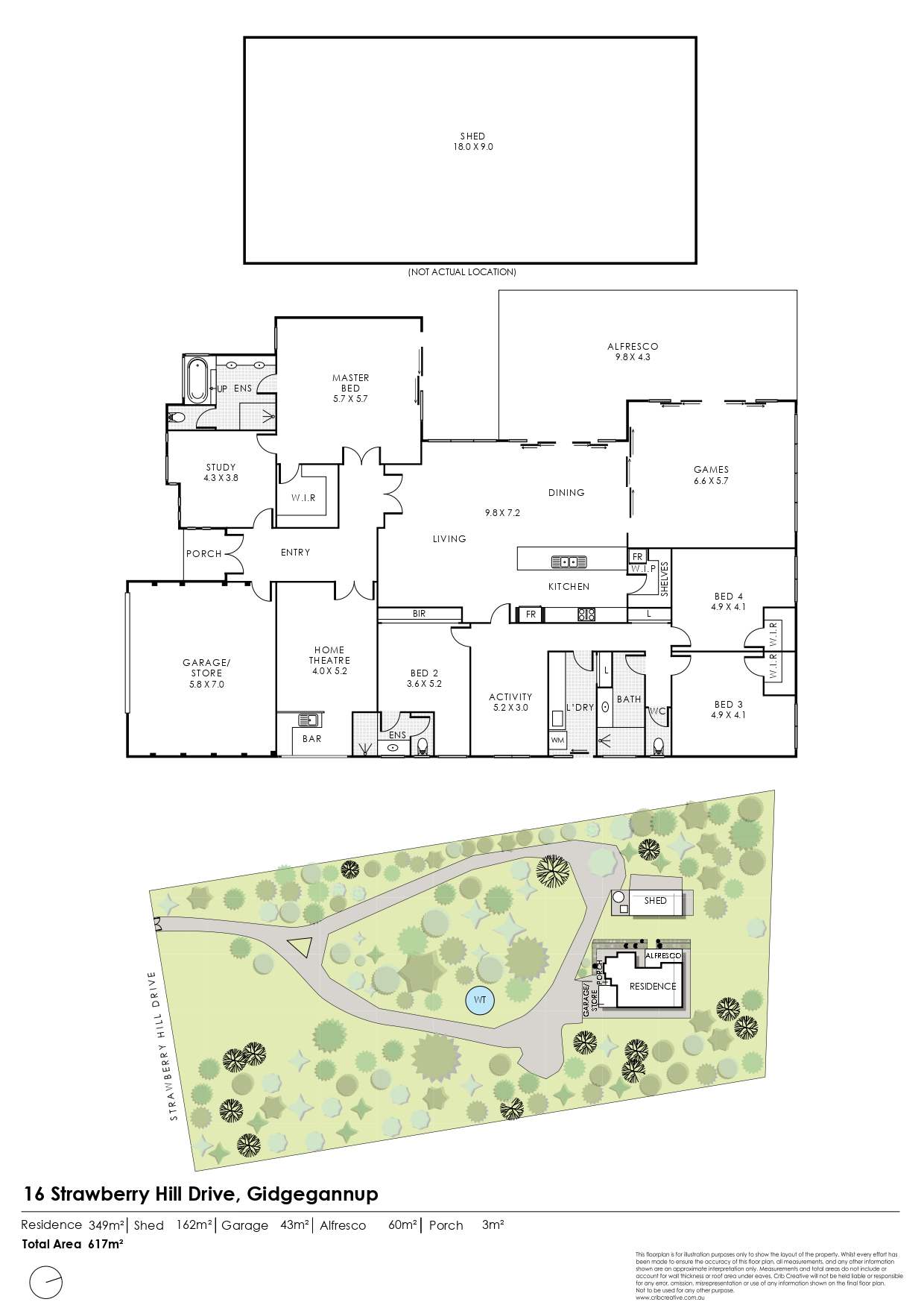 16 Strawberry Hill Drive, Gidgegannup For Sale by Farmbuy.com - floorplan 1